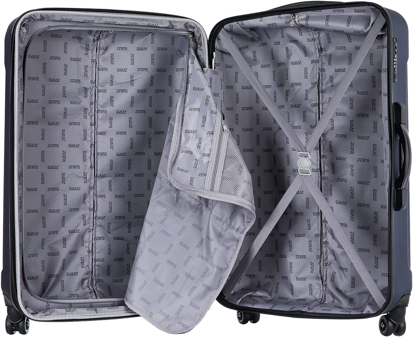DUKAP INTELY 2-Piece Hardside Spinner Luggage Set with TSA Lock (20