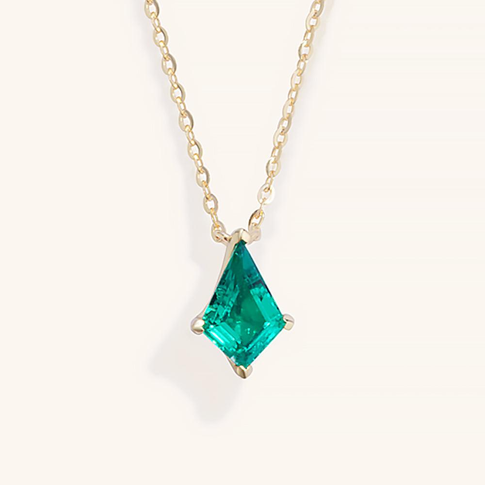 Exquisite Kite Cut Gemstone Necklace for Women - Elegant Handmade Jewelry for Parties, Weddings & Special Occasions