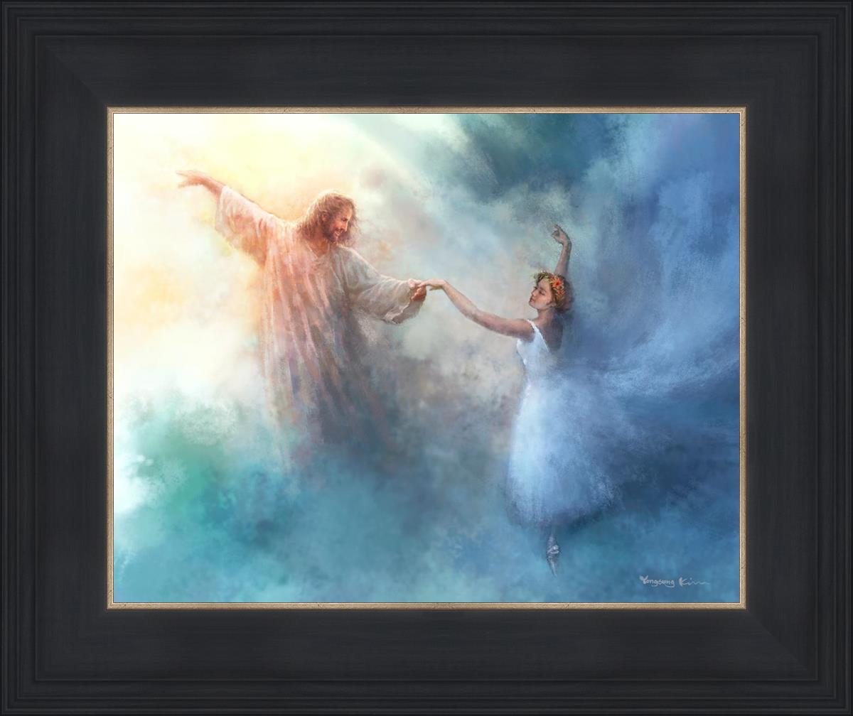 A Pas De Deux By Yongsung Kim - Ballet Dance Art Print - Elegant Wall Decor for Home, Office & Dance Studios