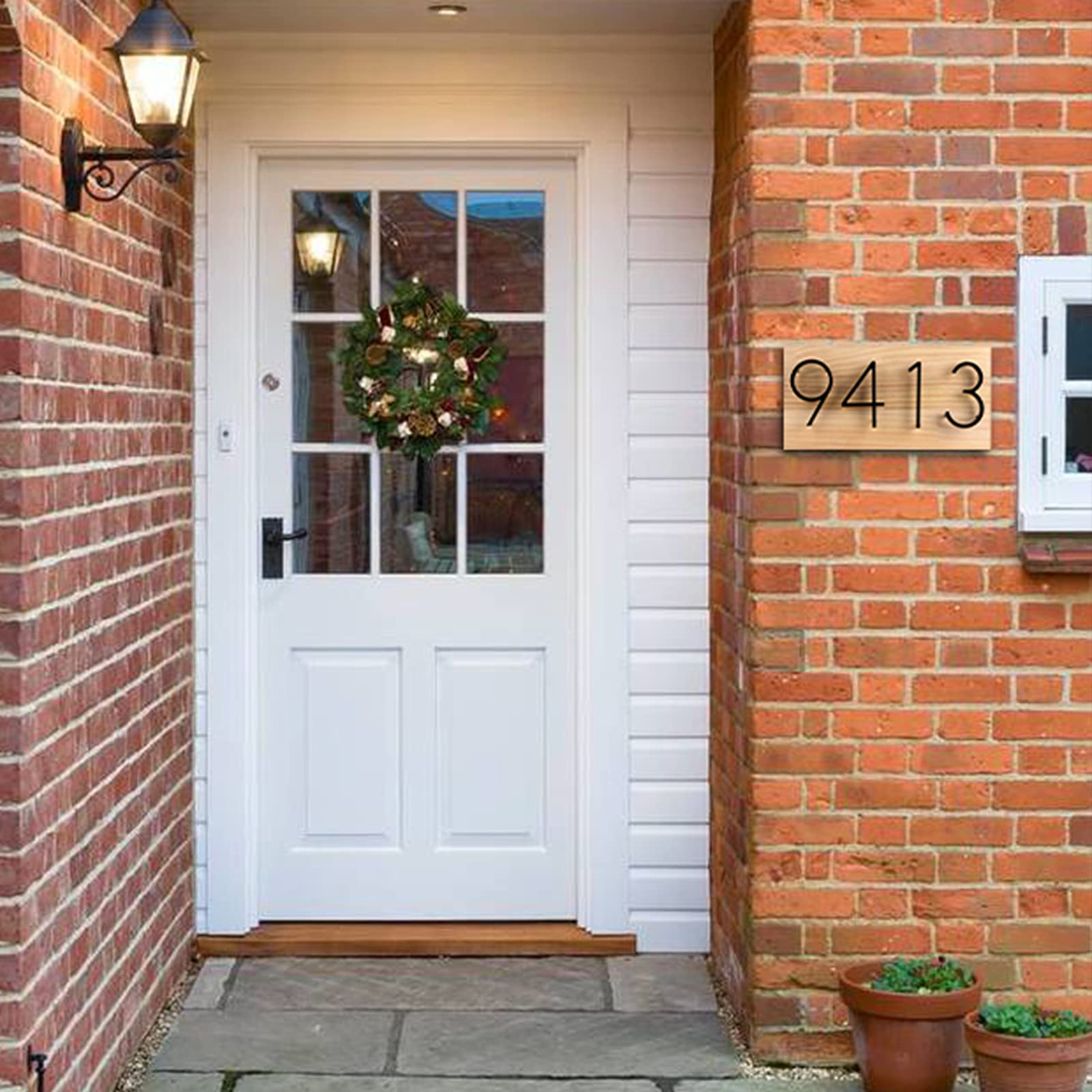 5 Inch Modern Floating House Numbers - Black Floating Mount Address Plaque for Outdoor Home Decor (Set of 3) | Perfect for Mailbox, Front Door, and Garden Display