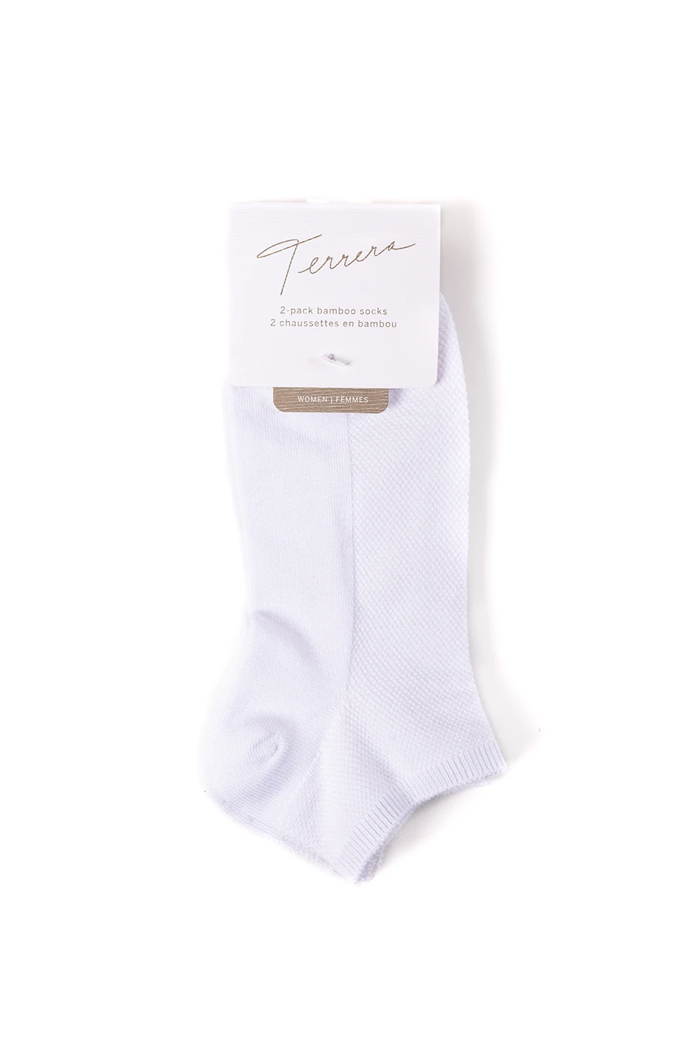Soft & Breathable 2-Pack Women's Ankle Socks - Bamboo Fiber for All-Day Comfort | Perfect for Yoga, Running & Daily Wear (White)