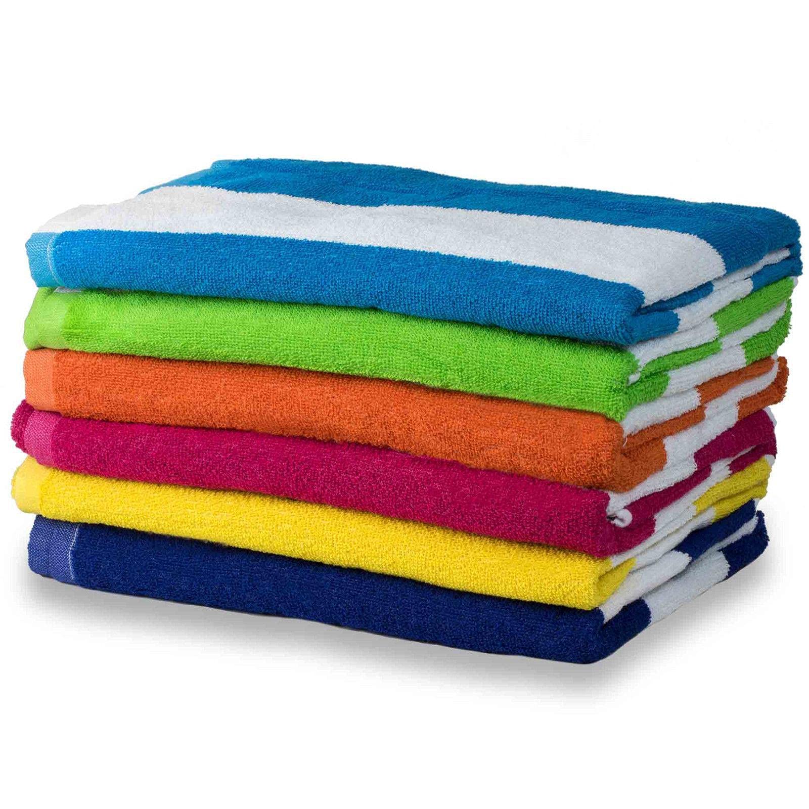 6 Pack Large Beach Towels - 30