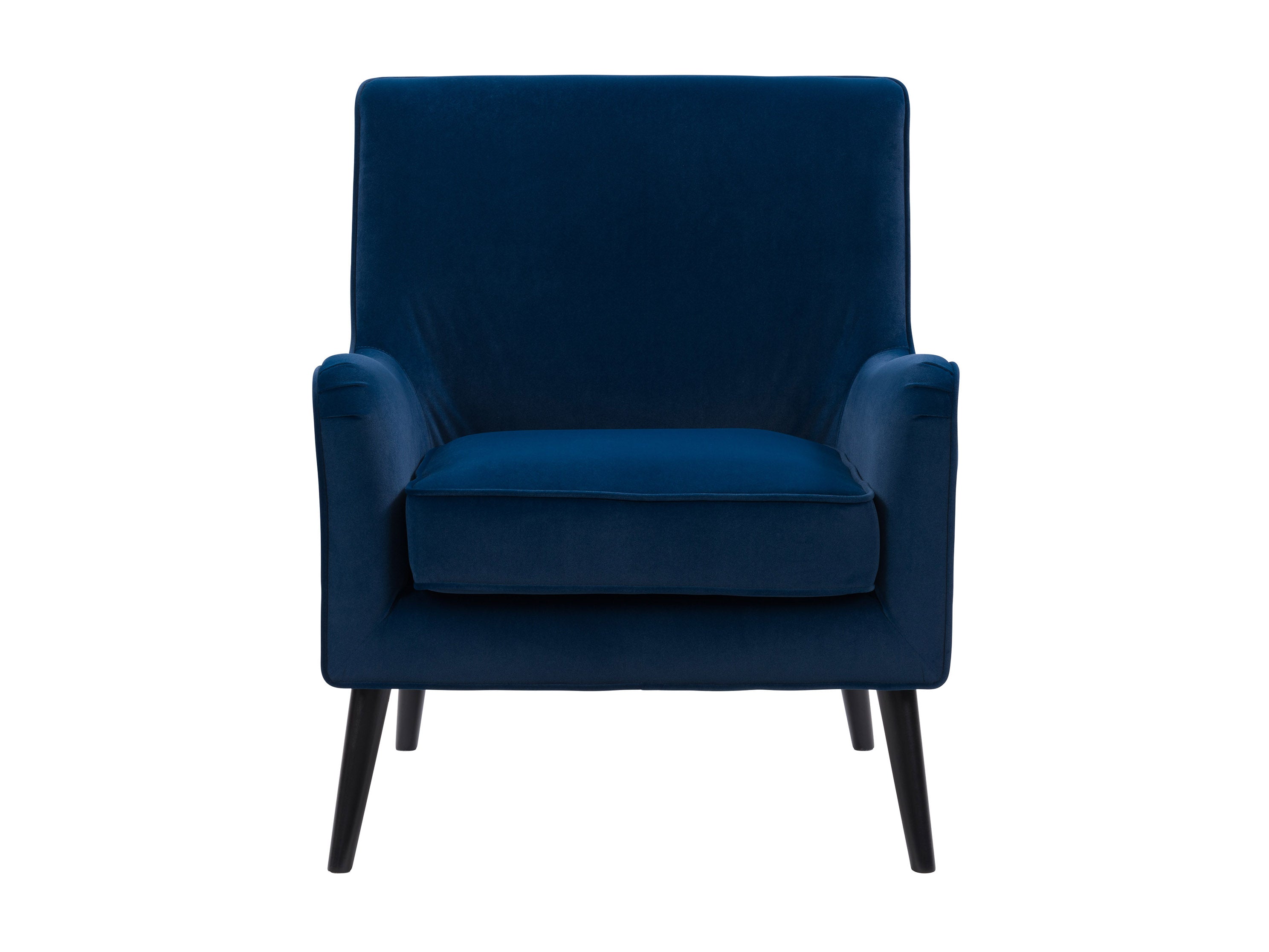 Luxury Velvet Accent Chair for Living Room - Modern Upholstered Armchair with Solid Wood Legs, Perfect for Home Office, Bedroom & Lounge Decor