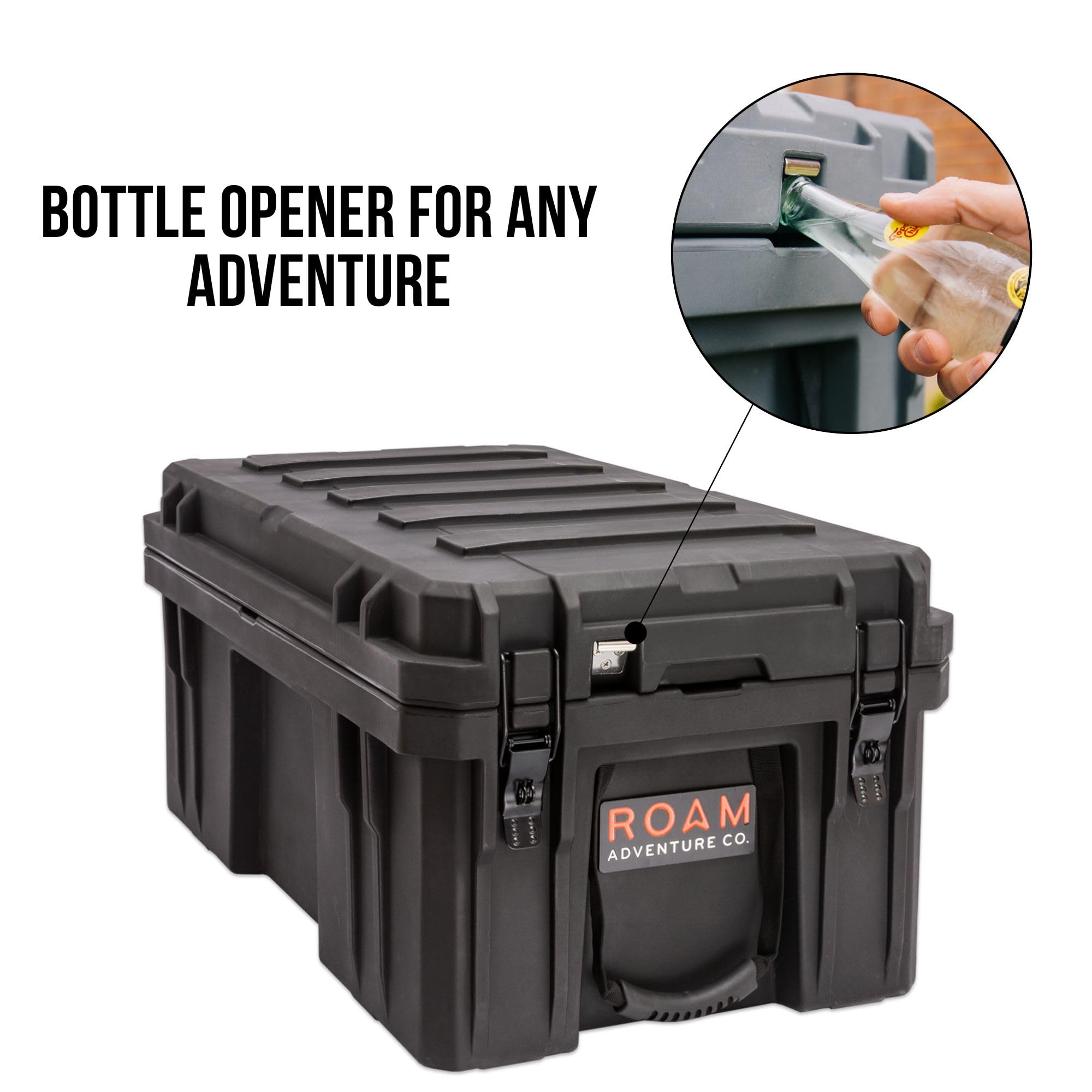 Roam Rugged Case Cargo Box - Waterproof Lockable LLDPE Storage Box for Truck Bed & Rooftop | Overlanding Gear Organizer | Camping Equipment Storage for Outdoor Adventures, Road Trips & Off-Roading