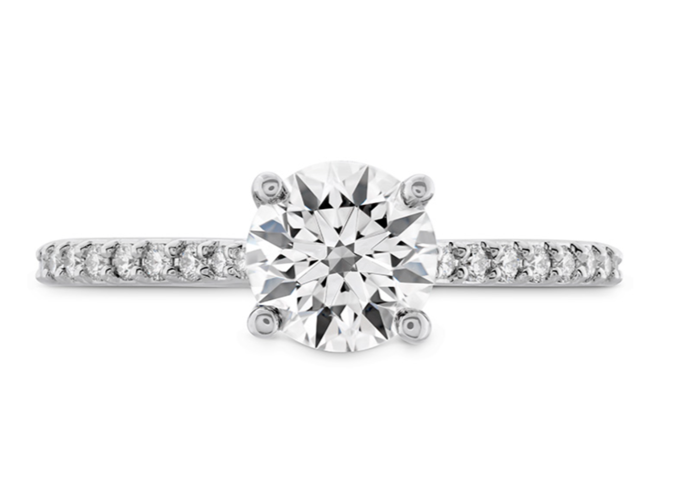 Hearts On Fire Camilla 18K White Gold Diamond Ring - 0.71 Carat Round Brilliant Cut | Perfect for Engagement, Anniversary & Special Occasion Gifts