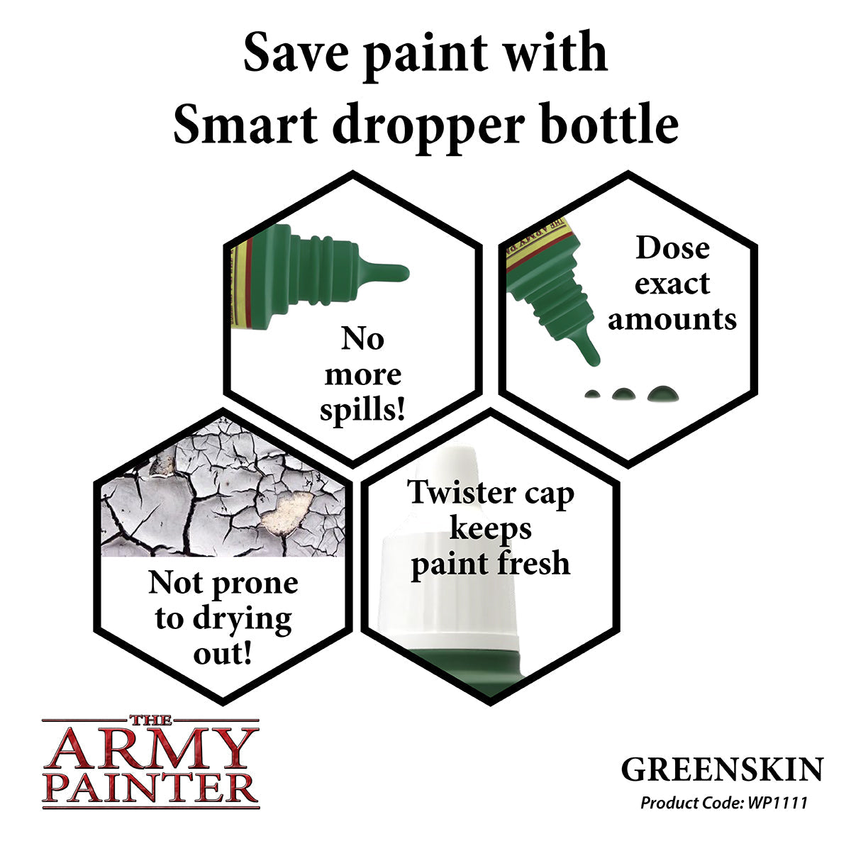 War Paints: Greenskin - High-Quality Fantasy Miniature Paint Set for Tabletop Gaming & Warhammer 40K - Perfect for Painting Orcs, Goblins & Fantasy Miniatures