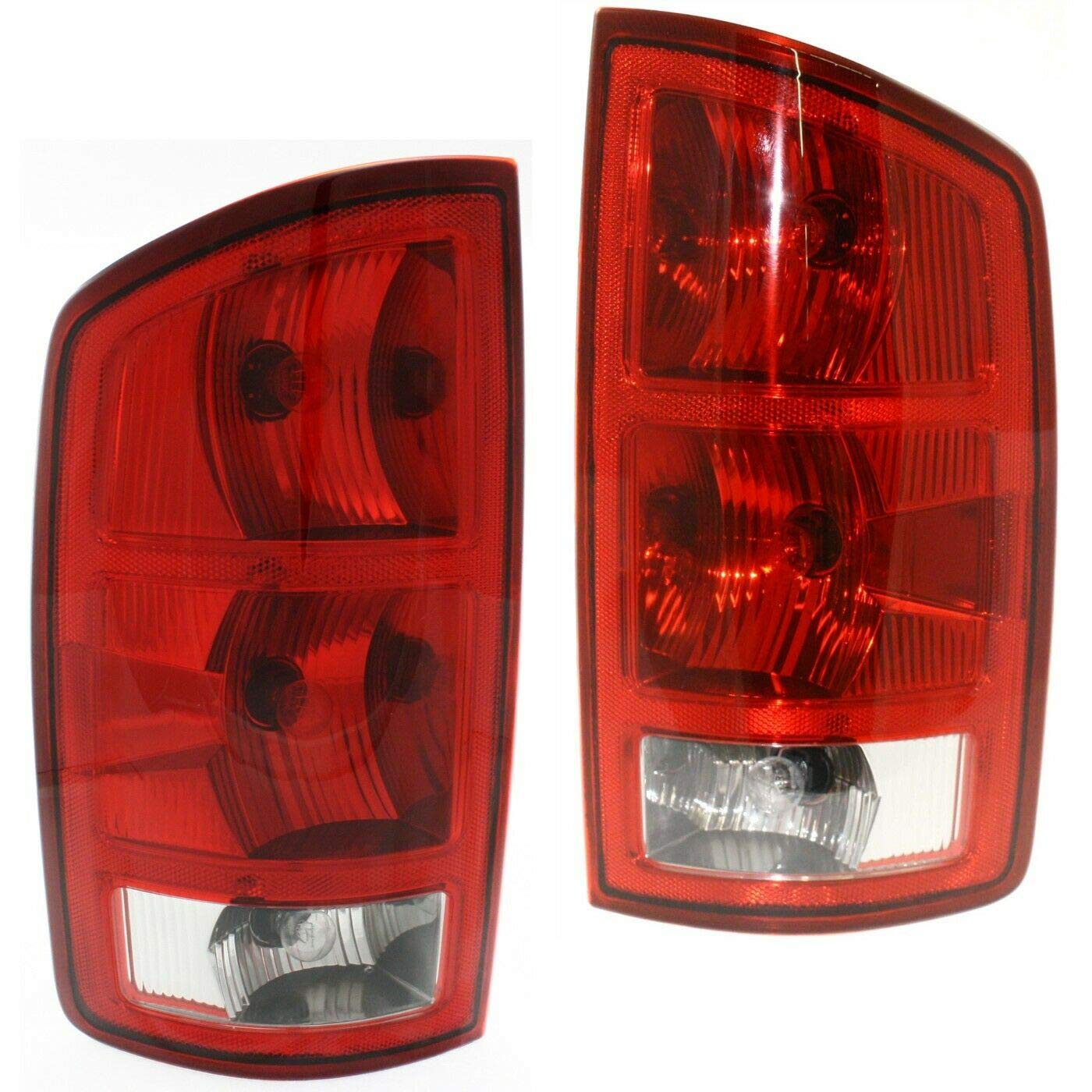 JUN Compatible Tail Lights Brake Lamps with Circuit Board for Dodge Ram 1500 2500 3500 Pickup Trucks - Perfect for Replacement & Nighttime Safety Driving