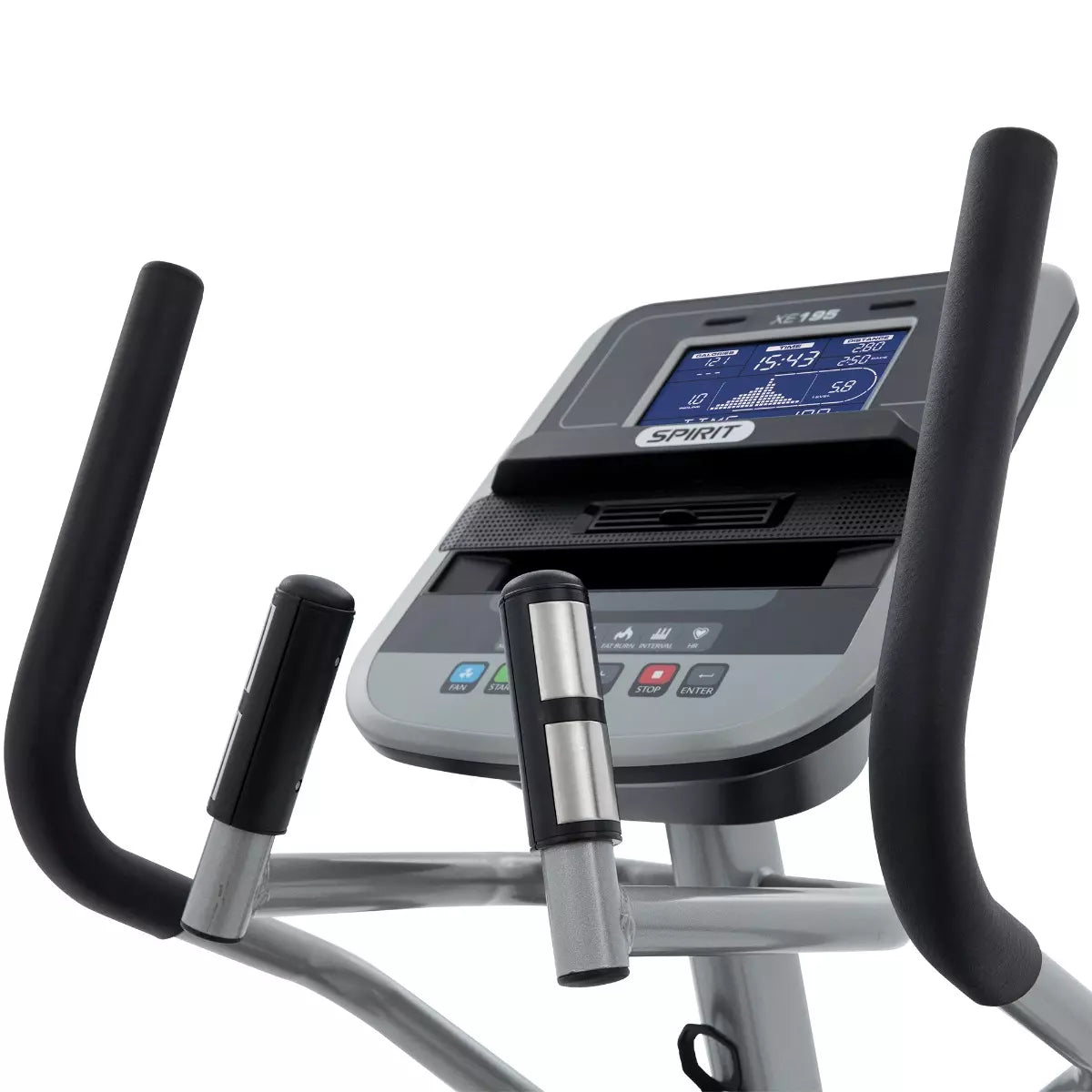 Spirit XE195 Elliptical Machine - Low Impact Cardio Trainer for Home Gym, Commercial Use | Perfect for Small Spaces & Full-Body Workouts