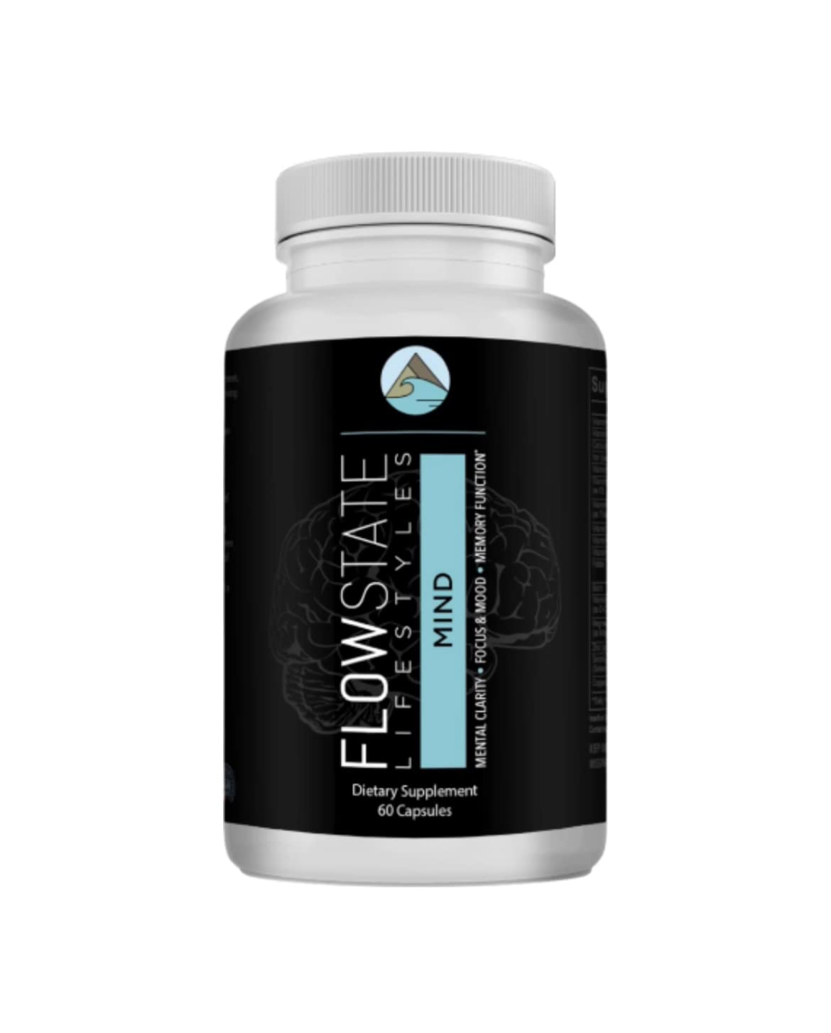 Flow State Mind Nootropic Supplement - Brain Boosting Vitamins & Minerals for Focus, Memory & Concentration - Natural Energy Enhancer for Work, Study & Mental Clarity