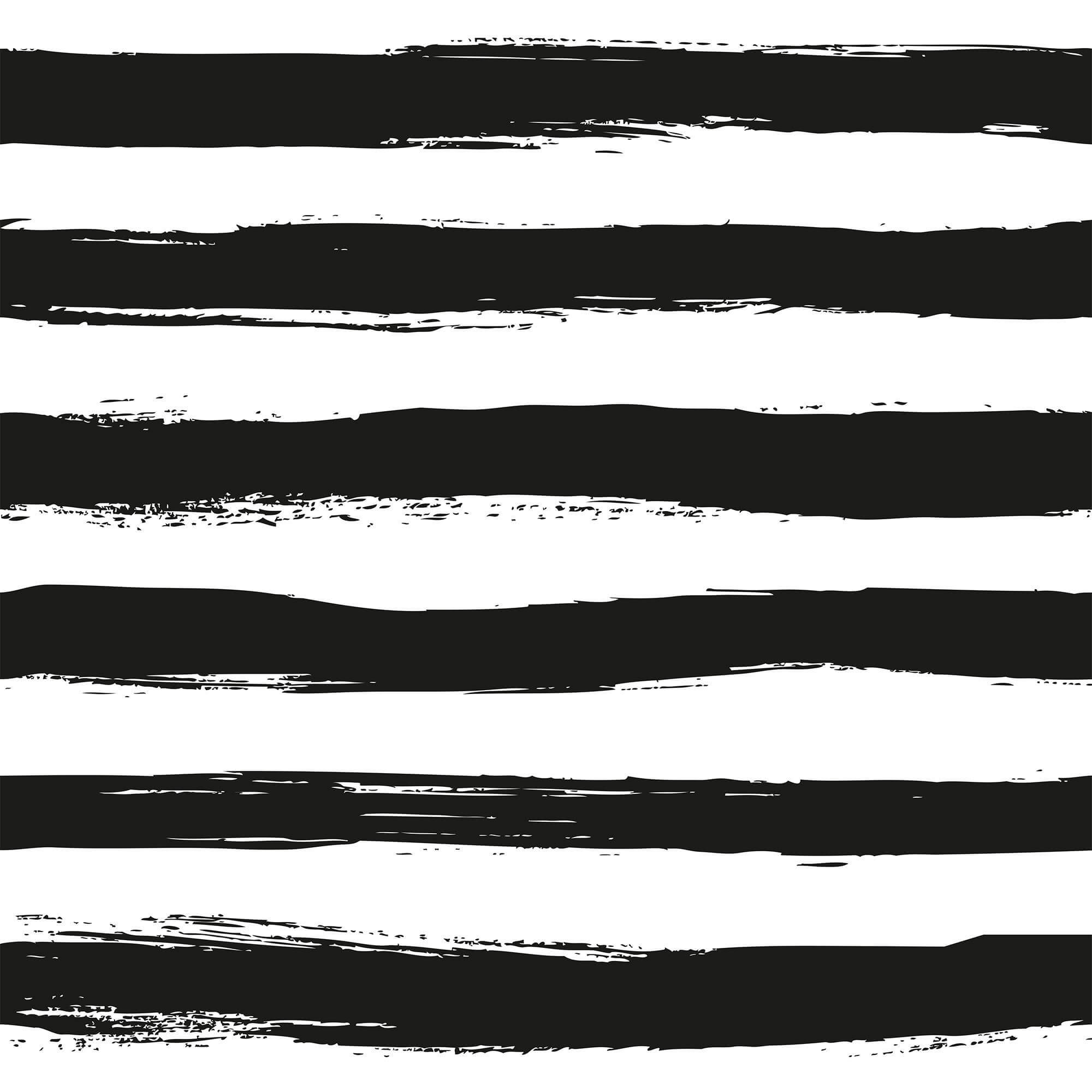 Black and White Horizontal Peel and Stick Removable Wallpaper - Self-Adhesive Decorative Wall Covering for Bedroom, Living Room, and Office Decor