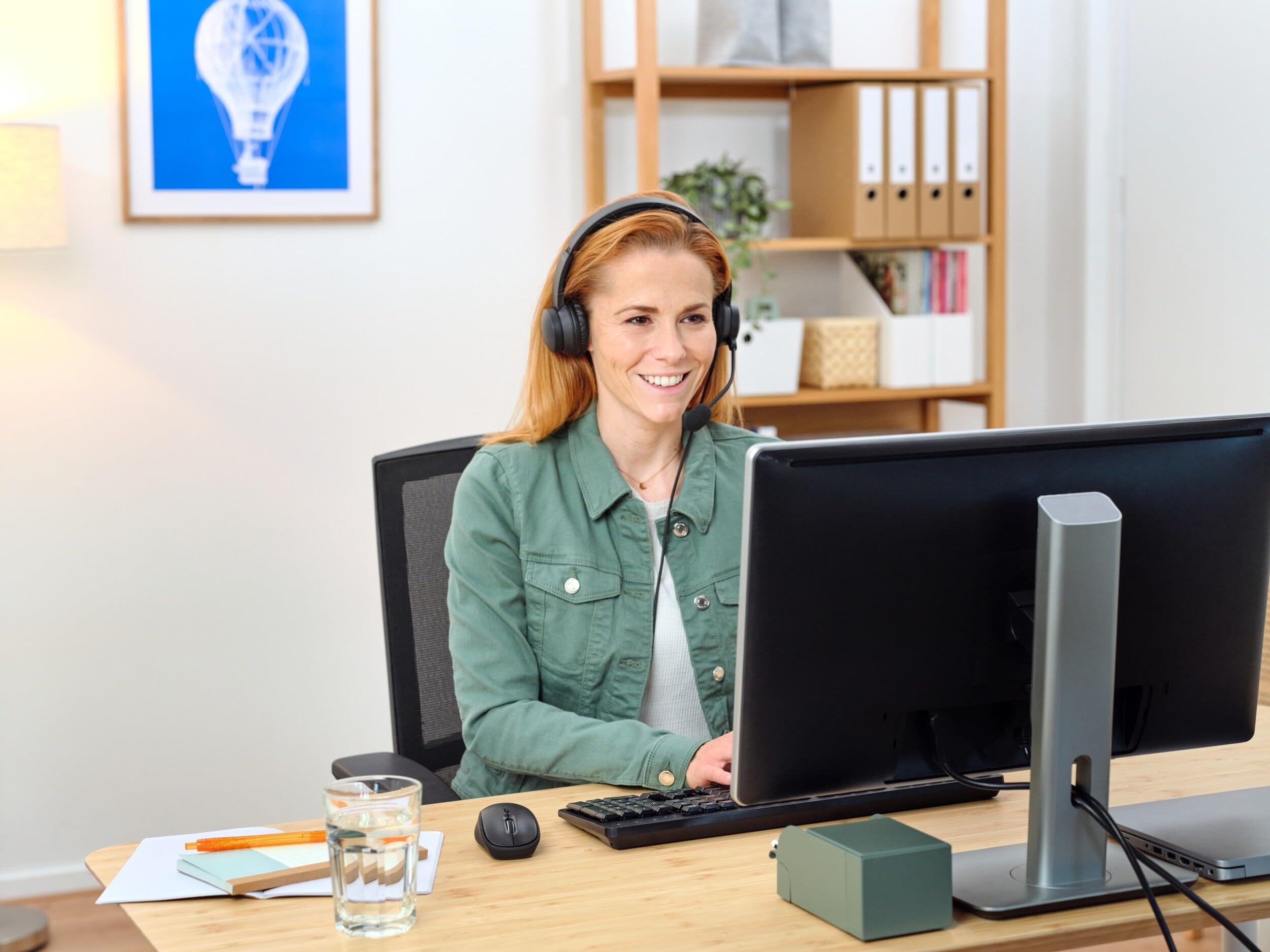Trust Ayda Lightweight On-Ear Wired Headphones with Microphone - 3.5mm PC Headset, Adjustable Headband & 1.8m Cable for Computer, Laptop, Desktop, Mac | Perfect for Home Office, Zoom Meetings, Teams Calls & Online Classes (Black)