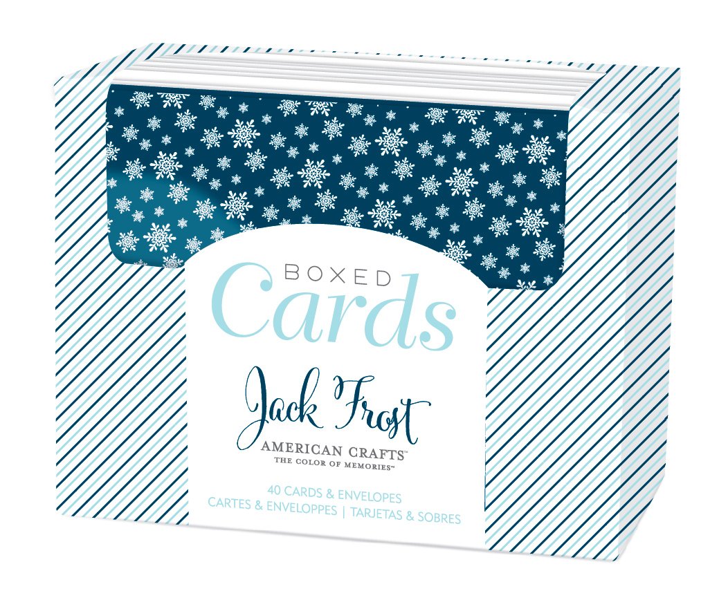 American Crafts Boxed Greeting Cards - North Pole Holiday Cards & Envelopes (40 Pack) - Perfect for Christmas, Holiday Parties & Winter Celebrations