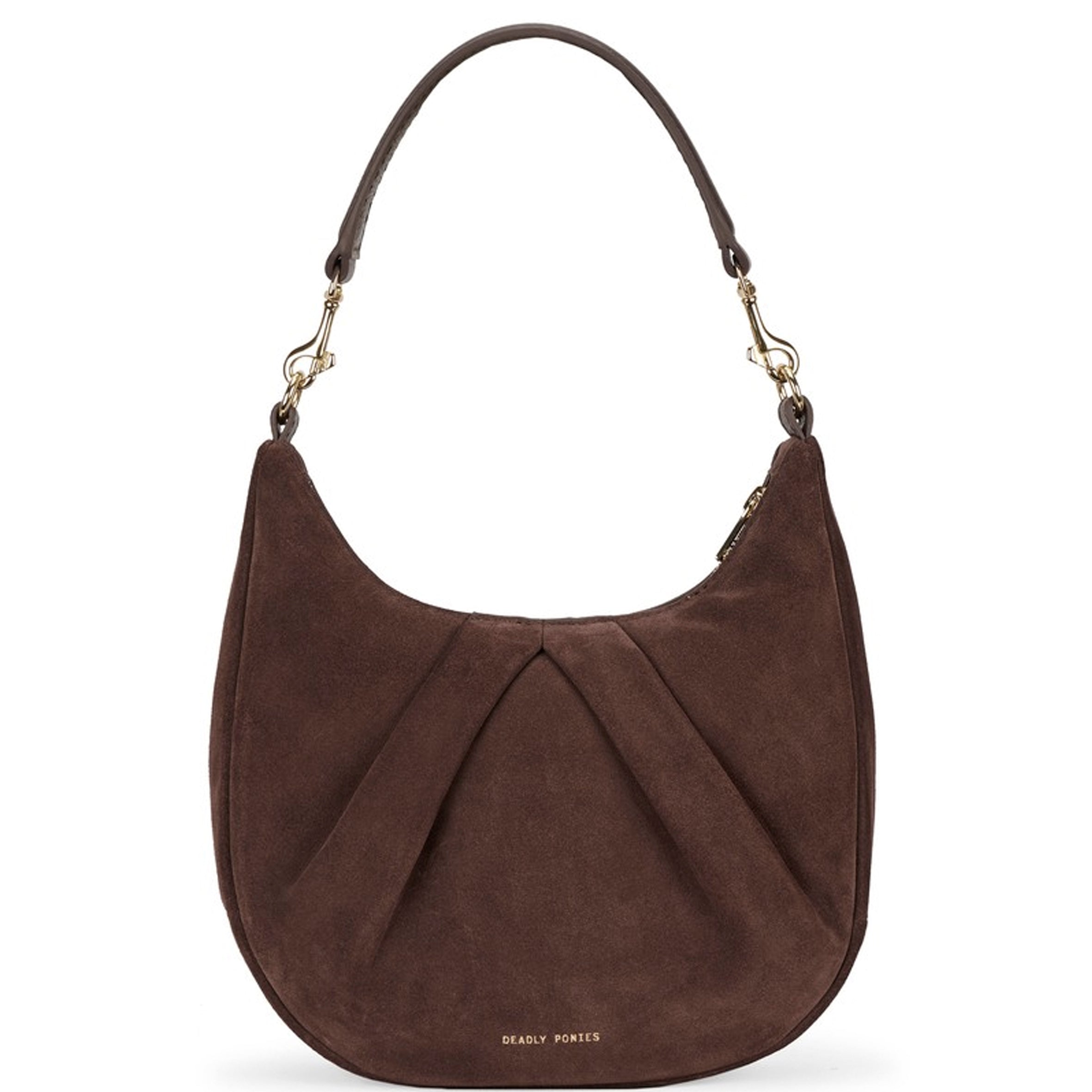Mr Sling Mini Suede Crossbody Bag in Burnt Toast Color - Stylish & Compact Purse for Women, Perfect for Everyday Use, Travel, and Casual Outings