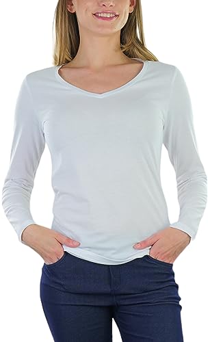 V-neck - White