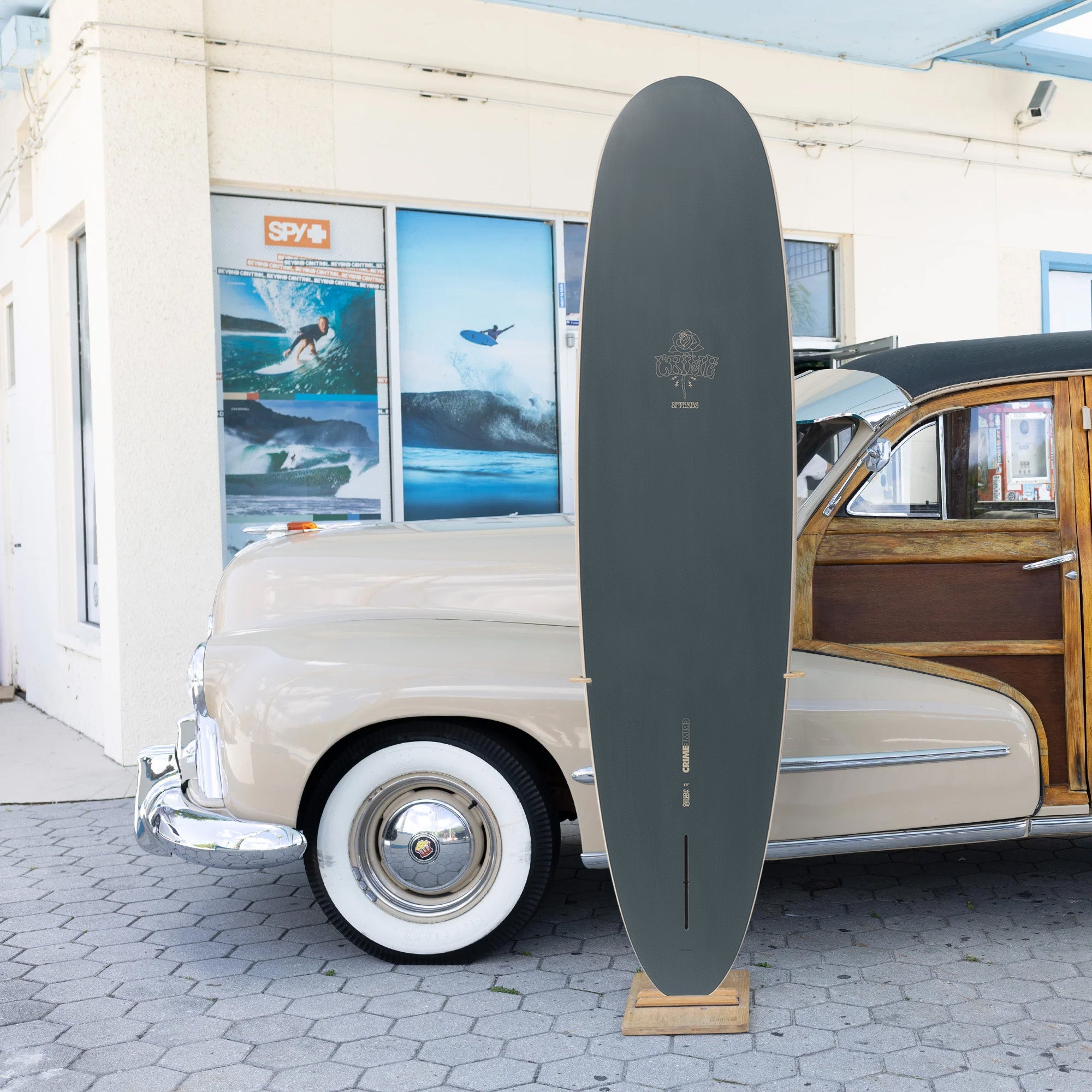 CRIME Cali Stubby 8'0 Soft Top Surfboard for Beginners - Perfect for Small Waves & Summer Beach Fun | Kids & Adults Surfing, Pool Training, Ocean Recreation
