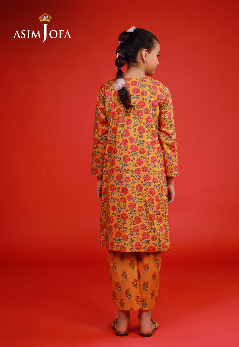 Asim Jofa Cambric Orange Stitched Suit for Men - Premium Formal Wear for Weddings, Business Meetings & Special Occasions