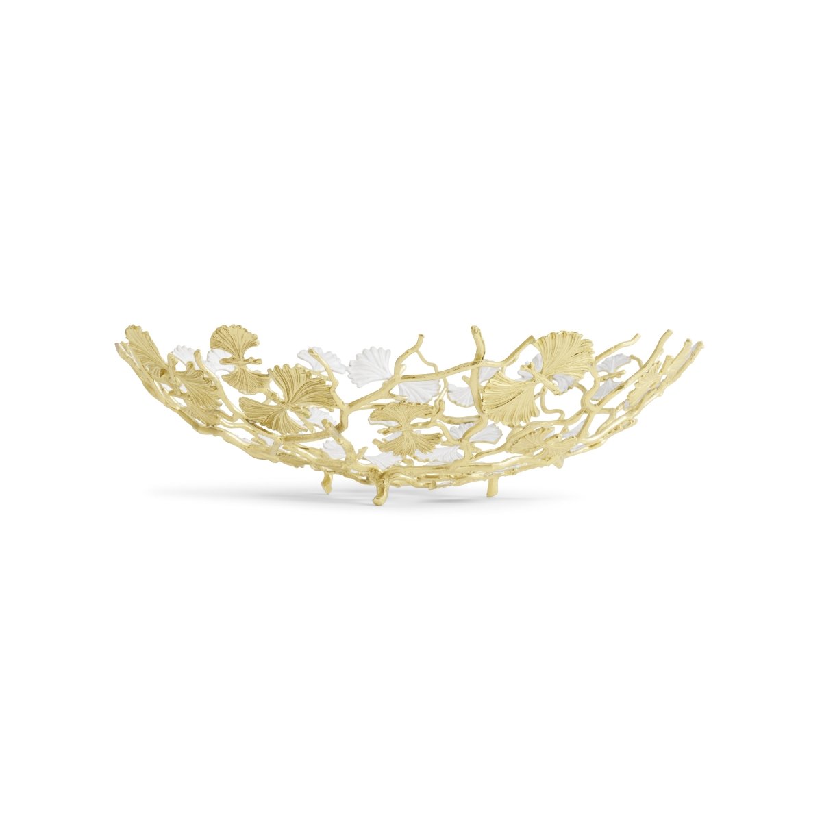 Butterfly Ginkgo Gold Centerpiece Platter - Elegant Serving Tray for Dining, Wedding, and Home Decor | Perfect for Parties, Holidays, and Special Occasions