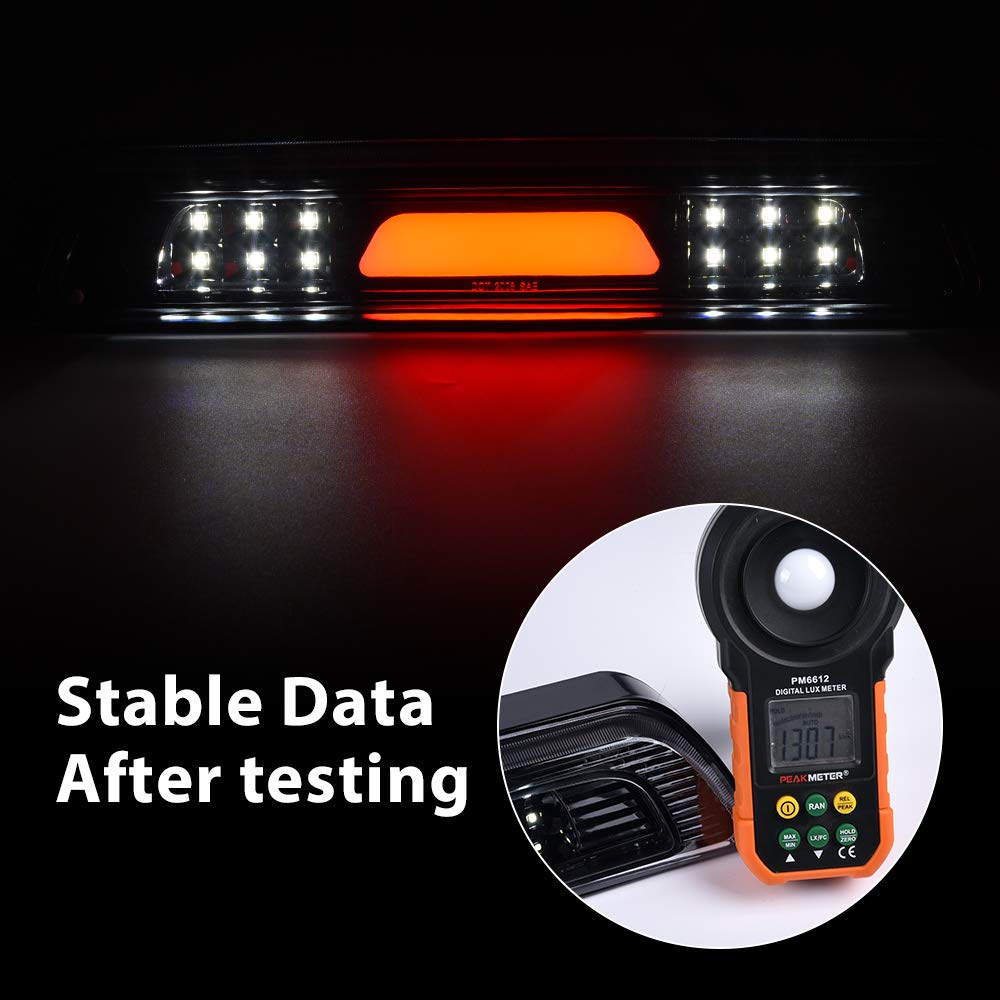 3D LED Bar Third Brake Light High Mount Tail Cargo Lamp for 2007-2016 Toyota Tundra V8 - Enhanced Visibility & Safety for Night Driving & Off-Road Adventures
