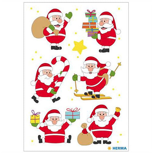Santa Claus Stickers - 15237 Pack of 100 Christmas Decals for DIY Crafts, Scrapbooking, Gift Wrapping & Holiday Decorations