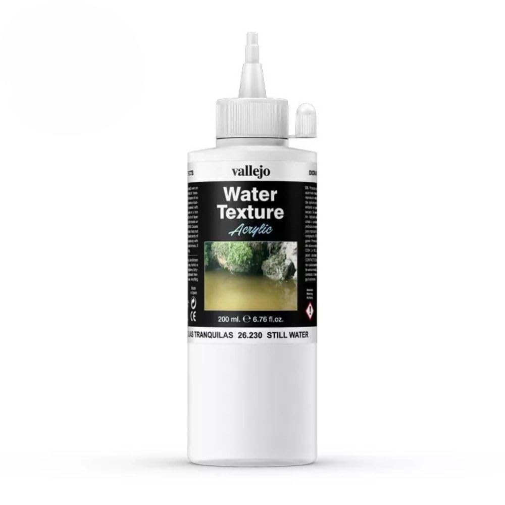 Vallejo Diorama FX Still Water Textures 200 ml (6.76 fl.oz.) - Perfect for Miniature Dioramas, Model Landscapes, and Craft Projects