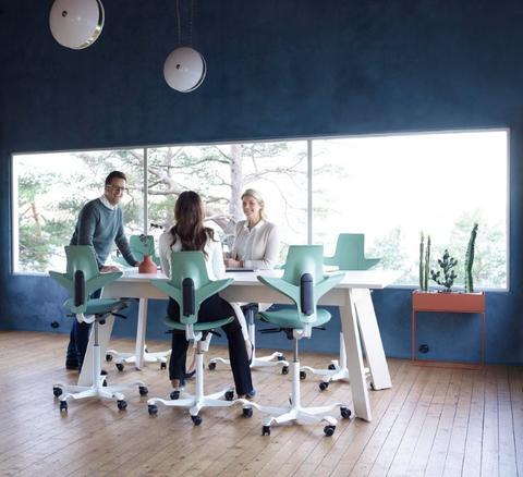 HÅG Capisco Puls 8010 Ergonomic Office Chair - Adjustable Height & Tilt for Home & Workspace - Perfect for Standing Desks, Gaming & Long Work Sessions