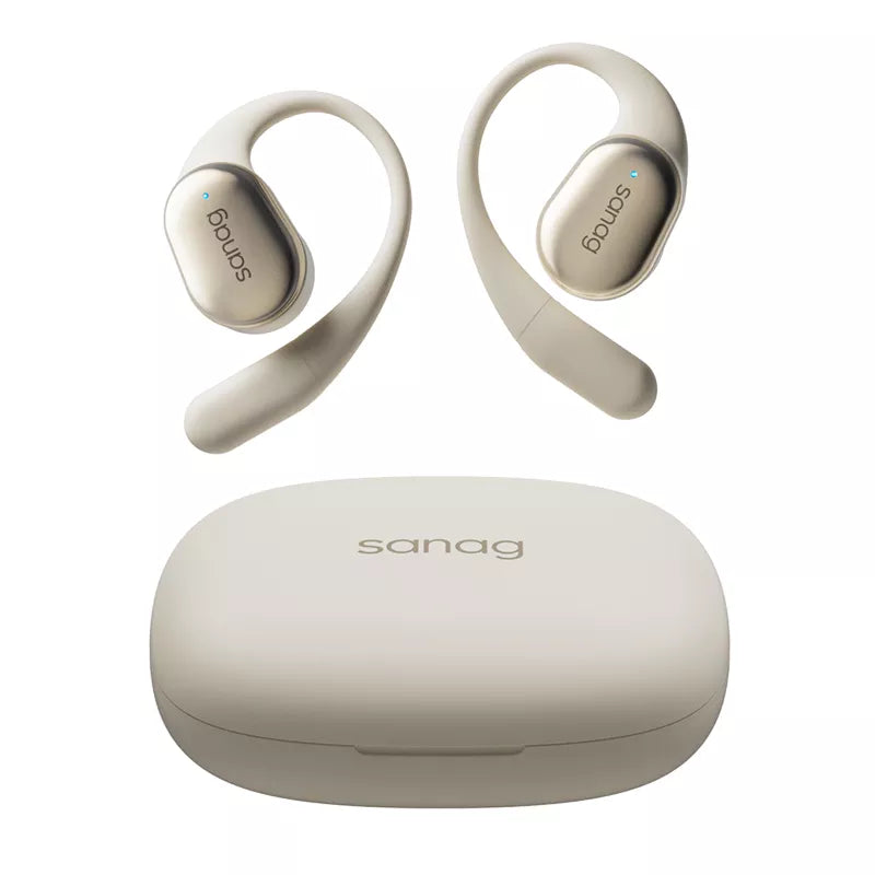 Sanag C16S Wireless Bluetooth Headphones with Ear Hook, Open-Ear Air Conduction - Perfect for Running, Cycling, Gym & Outdoor Sports