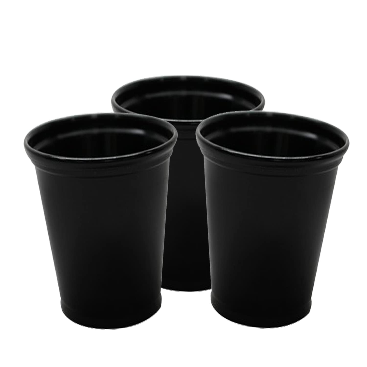 Vivid Disposable 5 oz Plastic Medical Dental Cups - 1000 Count Bulk Pack (Black) | Perfect for Dental Clinics, Hospitals, Restaurants & Home Use