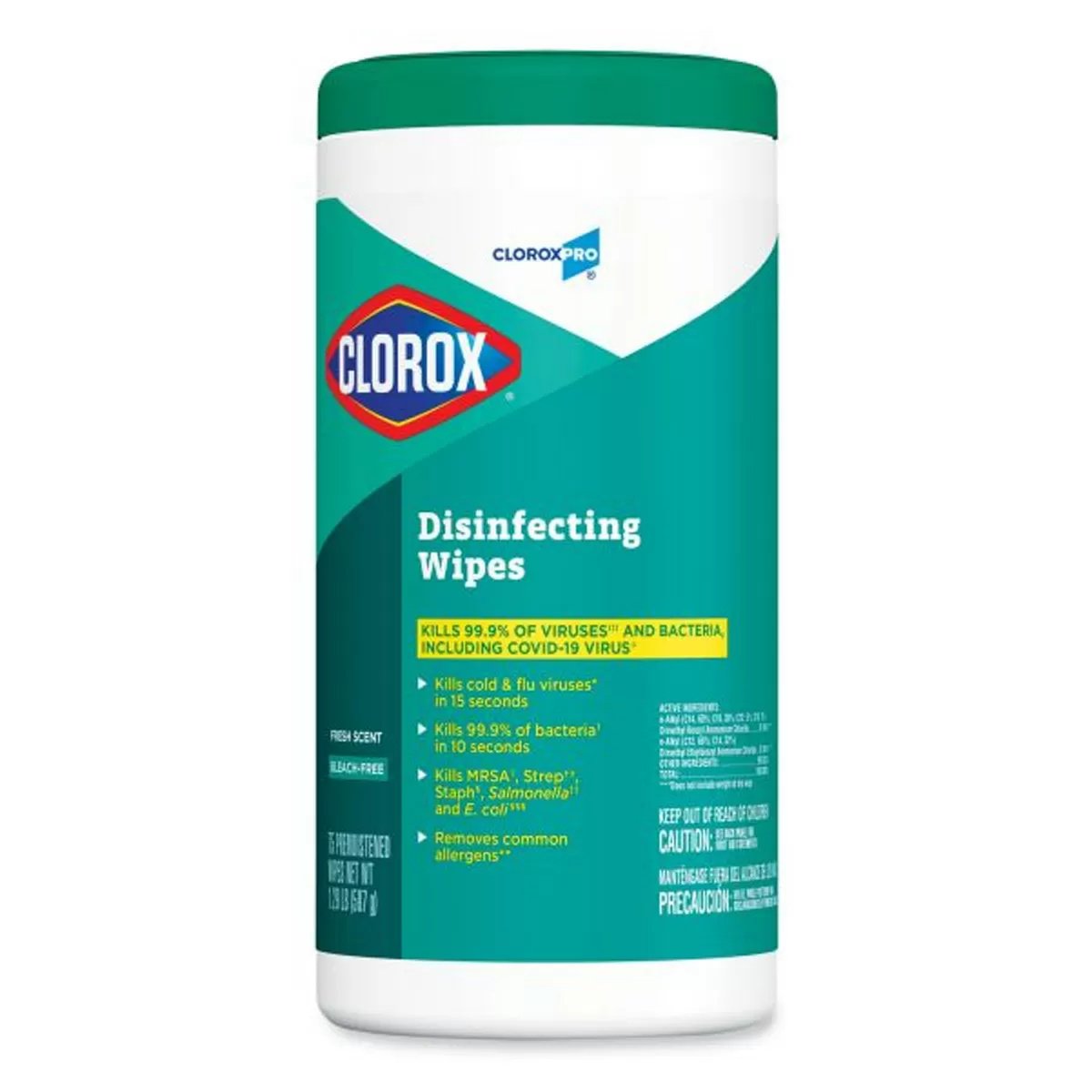 Clorox Disinfecting Wipes - 75 Count Canister | Kills 99.9% of Germs | Multi-Surface Cleaning for Kitchen, Bathroom & Office Use