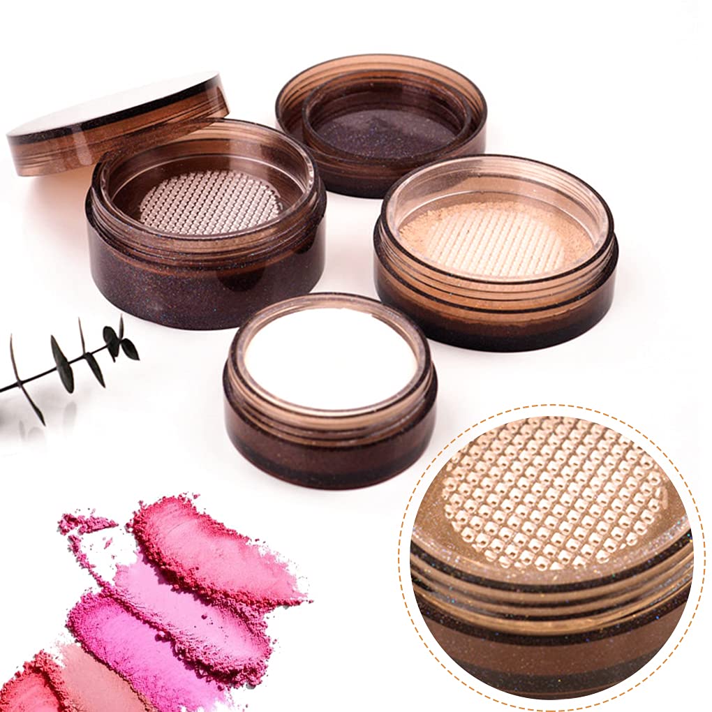 FineInno Silicone Resin Jar Molds with Sifter Lids - DIY Epoxy Resin Storage Containers for Loose Powder, Cosmetics & Travel - 10g Capacity - Perfect for Makeup Organizers, Home Decor & Craft Projects