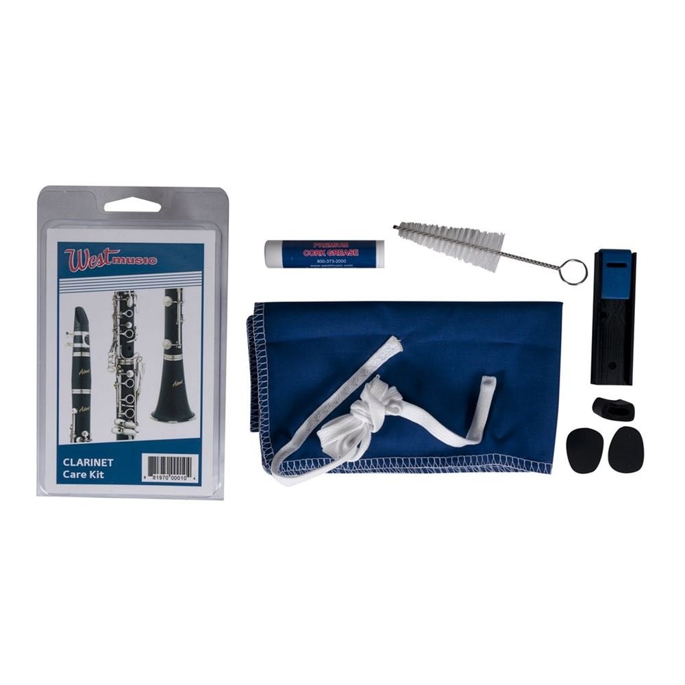 West Music Clarinet Care Kit - Premium Maintenance Essentials for Clarinet Players | Complete Cleaning & Protection Tools for Woodwind Instruments | Perfect for Practice, Performances & Travel