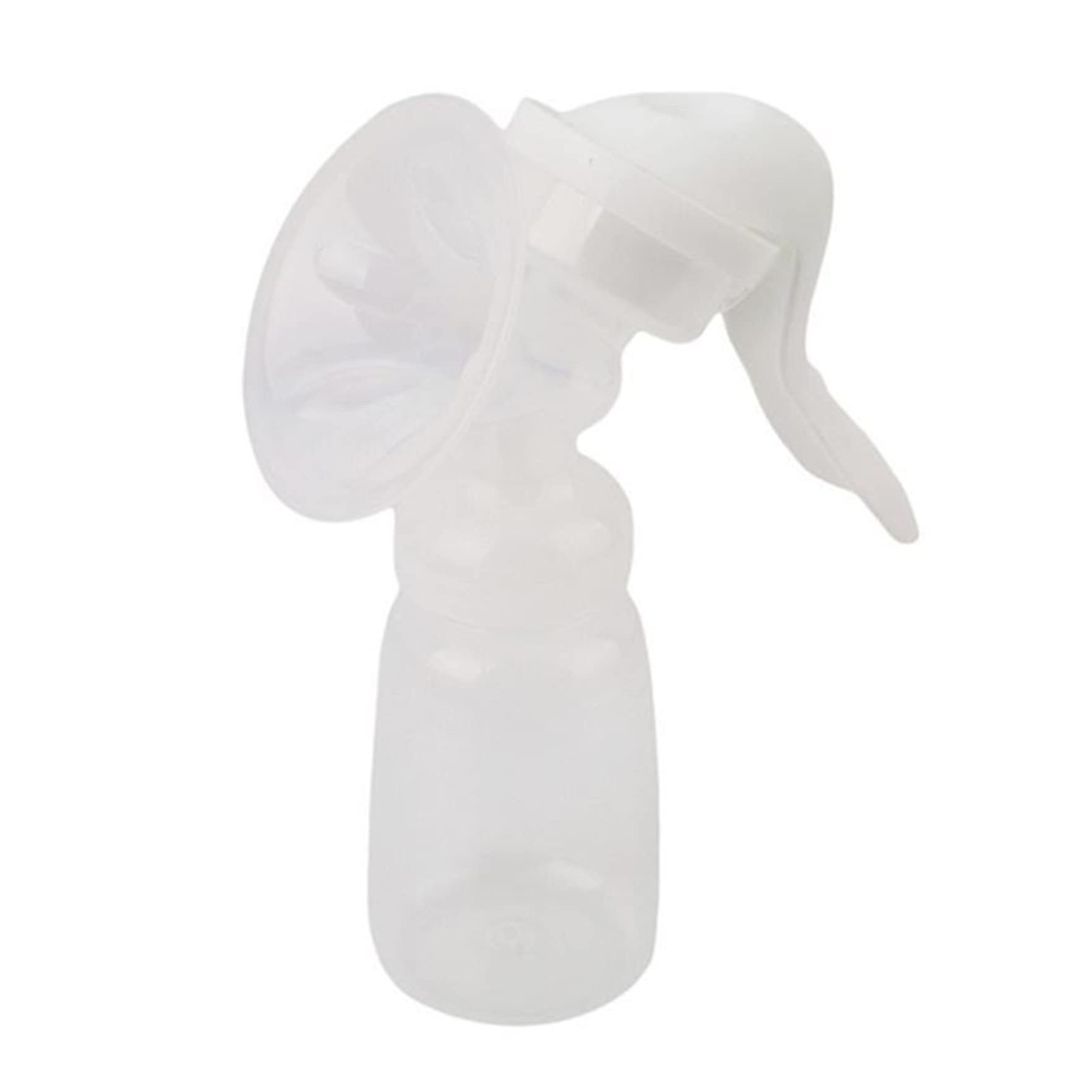 Manual Breast Pump - Adjustable Suction Silicone Hand Pump for Breastfeeding | Portable Milk Catcher for Baby Feeding | White | Perfect for Travel, Work & Mother's Day Gifts