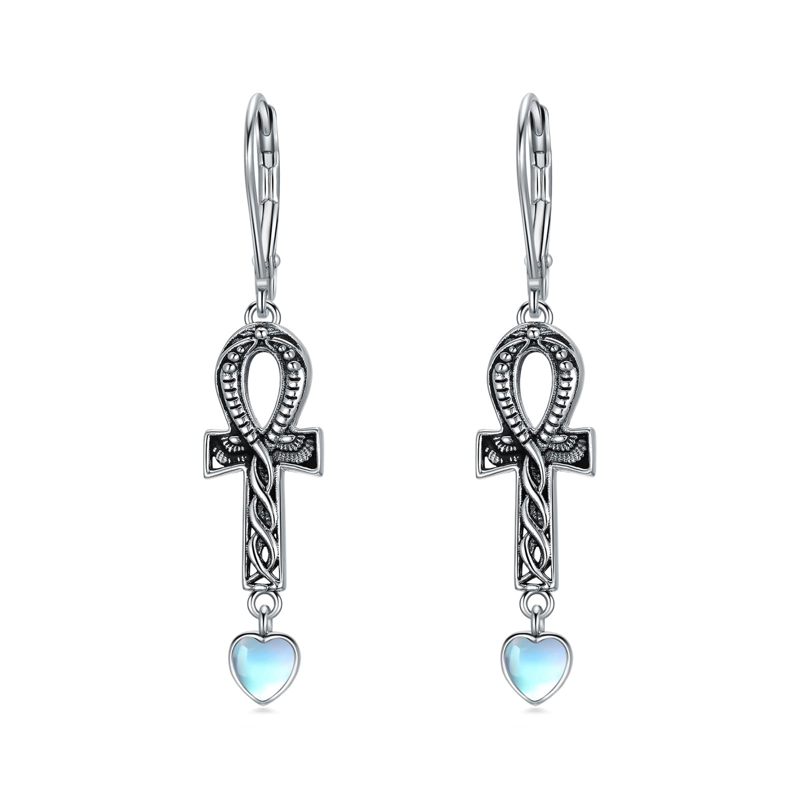925 Sterling Silver Drop Earrings - Daisy, Jellyfish, Cross, Celtic Knot, Anchor & Mushroom Designs | Hypoallergenic Christmas, Graduation & Birthday Jewelry Gifts for Women, Mom & Friends | Perfect for Casual Wear, Office & Special Occasions