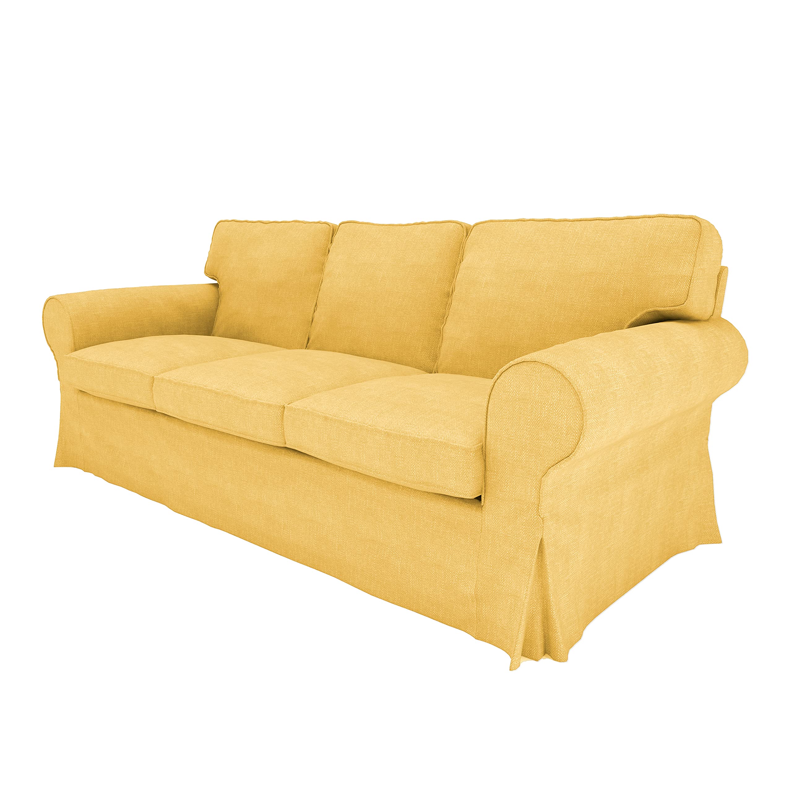 BACoverZone EKTORP 3-Seat Sofa Slipcover - Compatible with IKEA Ektorp Couch, Pet & Kid Proof Furniture Protector - Perfect for Living Room, Family Room & Pet-Friendly Homes (3-Seat, KT-7)