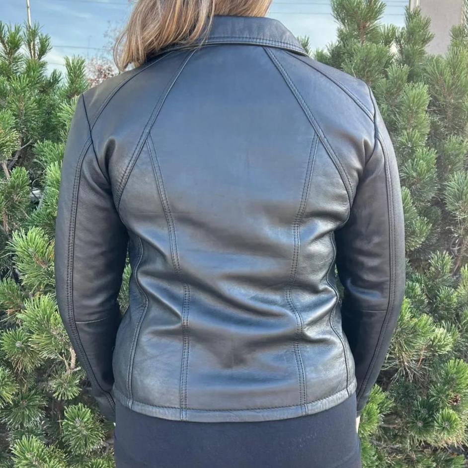 BOL Women's Grace Genuine Leather Jacket - Stylish & Comfortable Outerwear for Casual, Office & Night Out