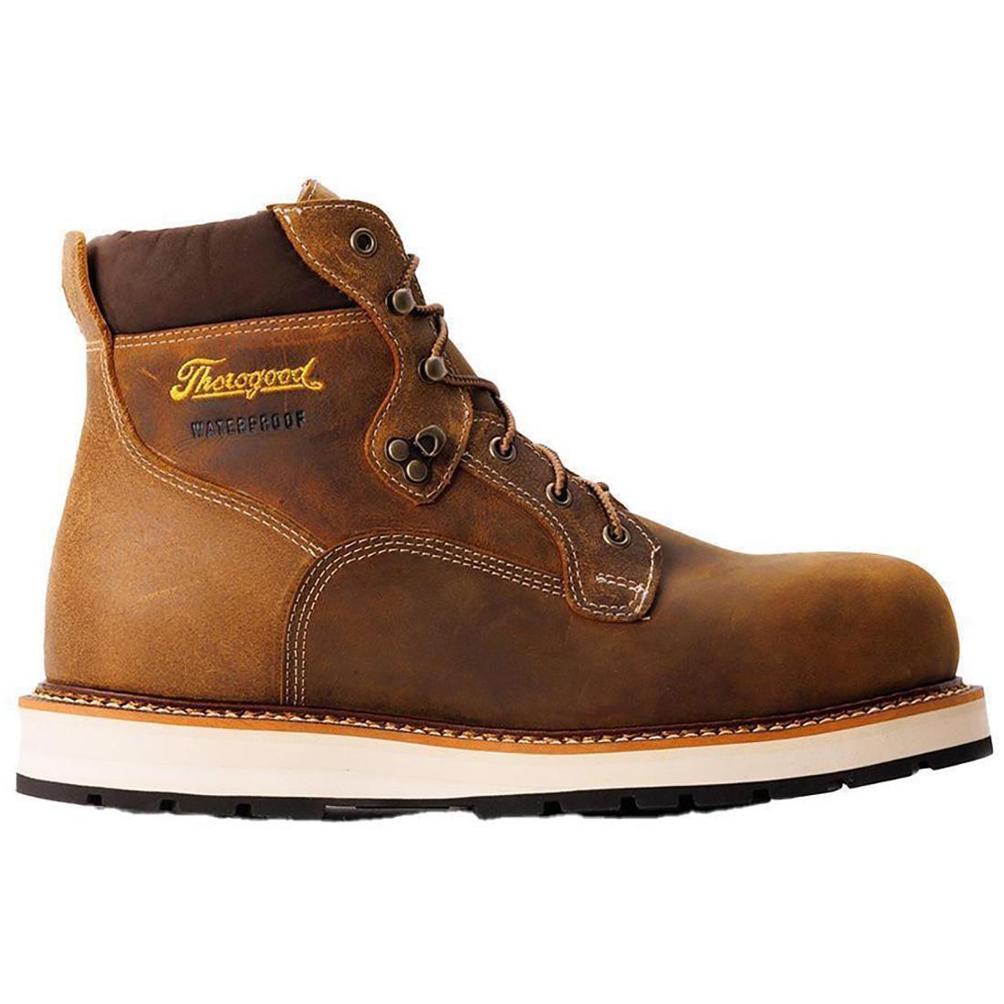 Iron River Series 6 Composite Toe Waterproof Wedge Work Boots for Men - Slip Resistant & Safety Toe - Ideal for Construction, Landscaping & Outdoor Work