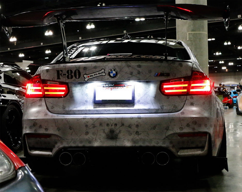 Error-Free Direct Replacement 24 LED License Plate Lights for BMW E90 E92 E60 E70 - Bright White Illumination for Enhanced Night Visibility & Style Upgrade