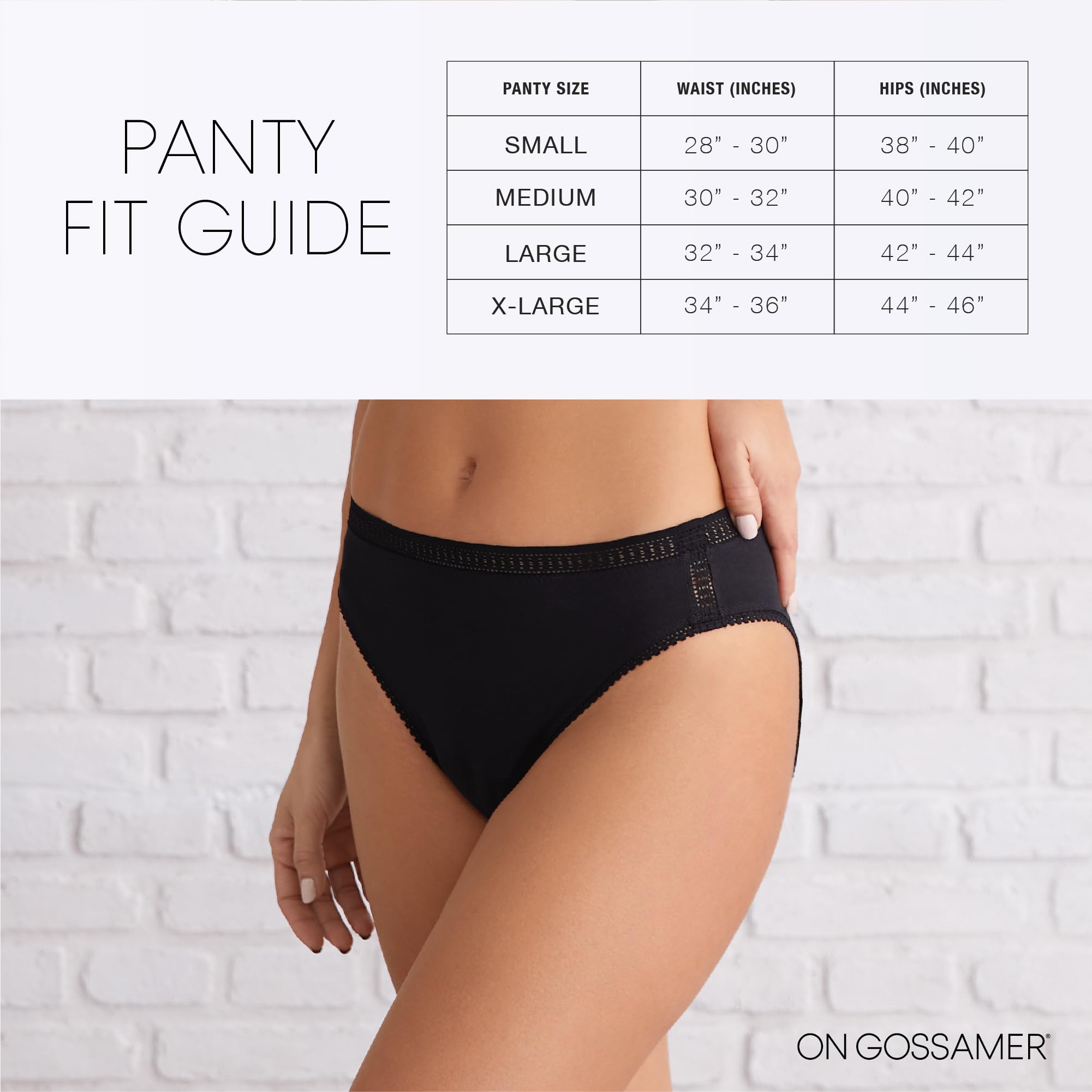 Gossamer Women's Cabana Hi Cut Underwear - Comfortable High Waist Panties for Everyday Wear | Perfect for Yoga, Workout & Lounge