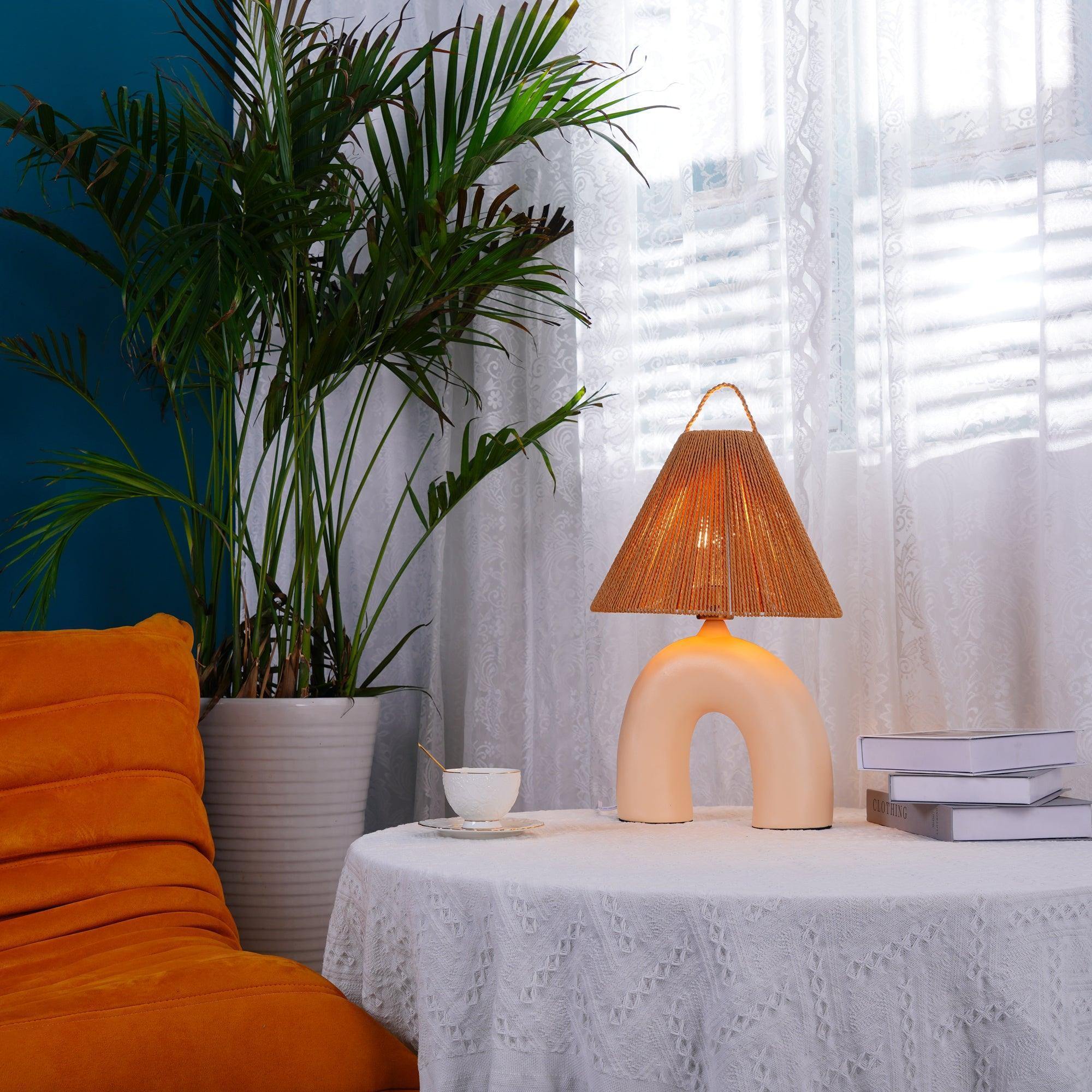 Modern Arched Table Lamp - Adjustable LED Desk Light for Bedroom, Living Room & Office - Stylish Home Decor & Reading Light