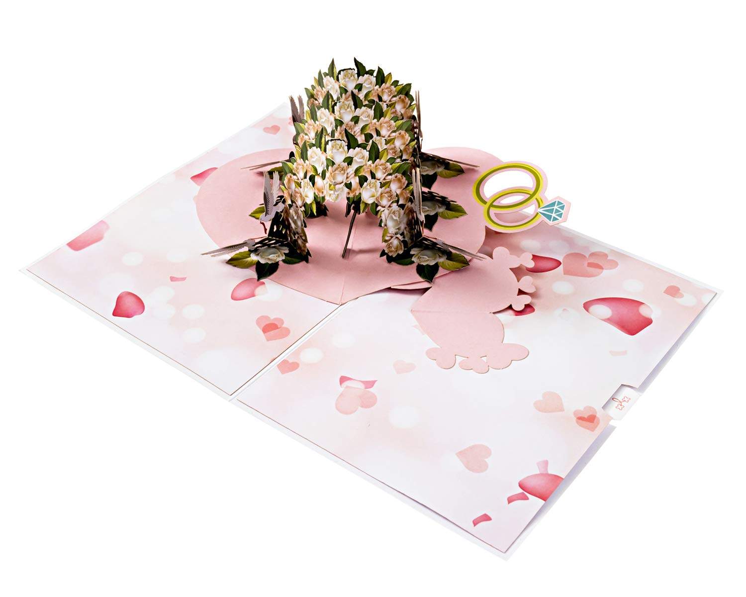 Wedding Pop Up Cards - 'Wedding Gate' 3D Greeting Card for Anniversaries, Engagements & Valentine's Day | Perfect for Couples, Bridal Showers & Romantic Celebrations