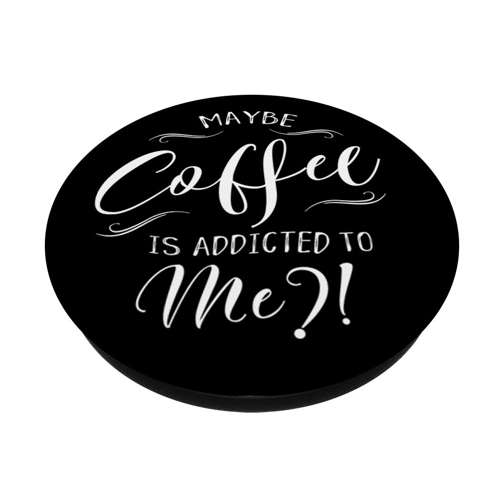 Love Coffee Art PopSockets Swappable PopGrip - Funny Coffee Lover Phone Grip & Stand for iPhone, Samsung | Perfect for Office, Travel & Coffee Shops