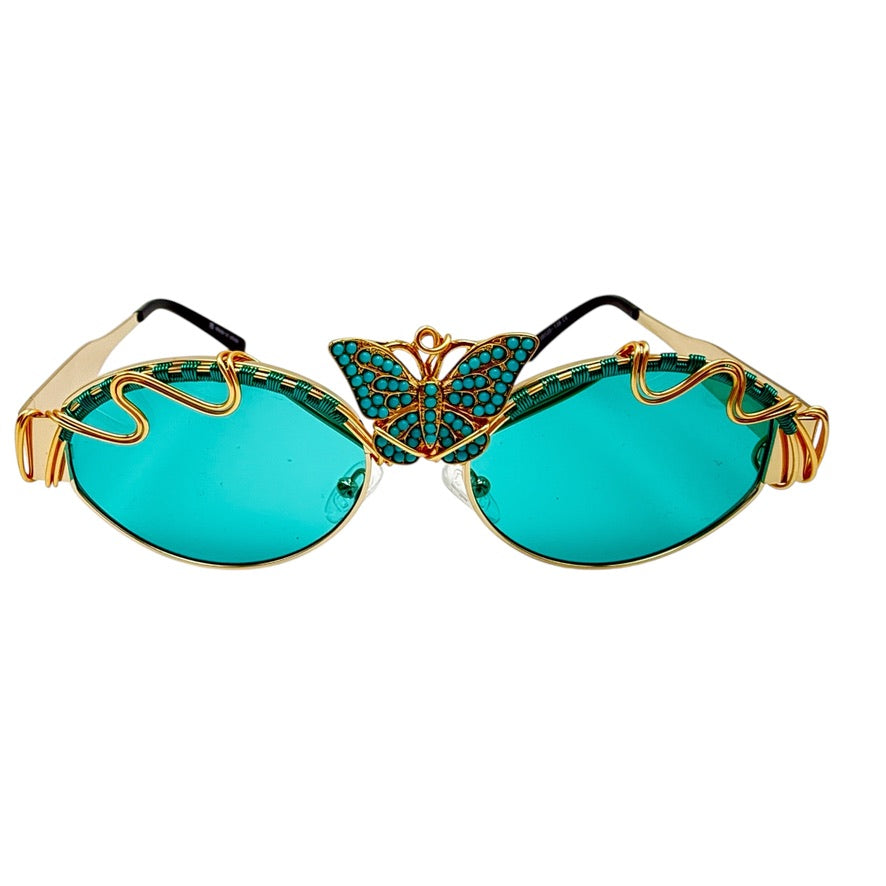 TURQUOISE BUTTERFLY Limited Edition Handmade Jewelry - Elegant Necklace for Women, Perfect for Weddings, Parties & Special Occasions