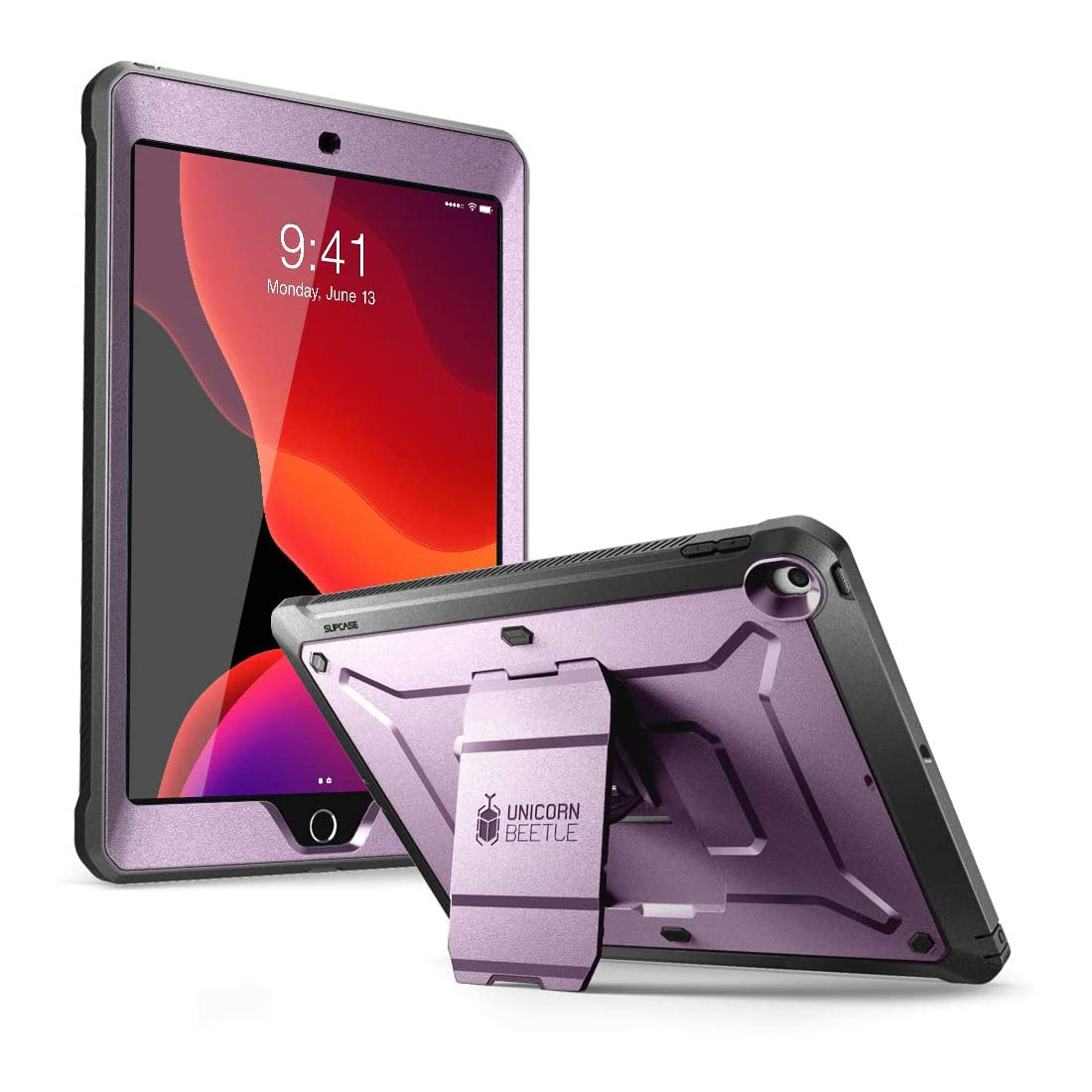 10.2 Inch iPad Unicorn Beetle PRO Rugged Case - Shockproof & Drop Protection - Metallic Purple - Perfect for Outdoor, Construction & Extreme Sports Use