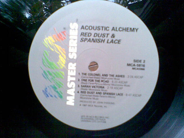 Acoustic Alchemy - Red Dust & Spanish Lace Vinyl LP Album (NM/M Condition) | Jazz Fusion Guitar Music for Relaxation & Dinner Parties