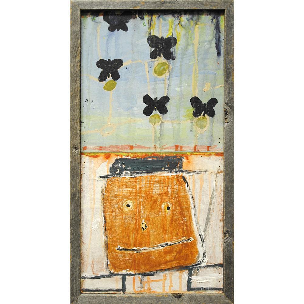 Happy Man Art Print - Modern Wall Decor for Living Room, Bedroom & Office - Unique Canvas Painting for Home & Gifts