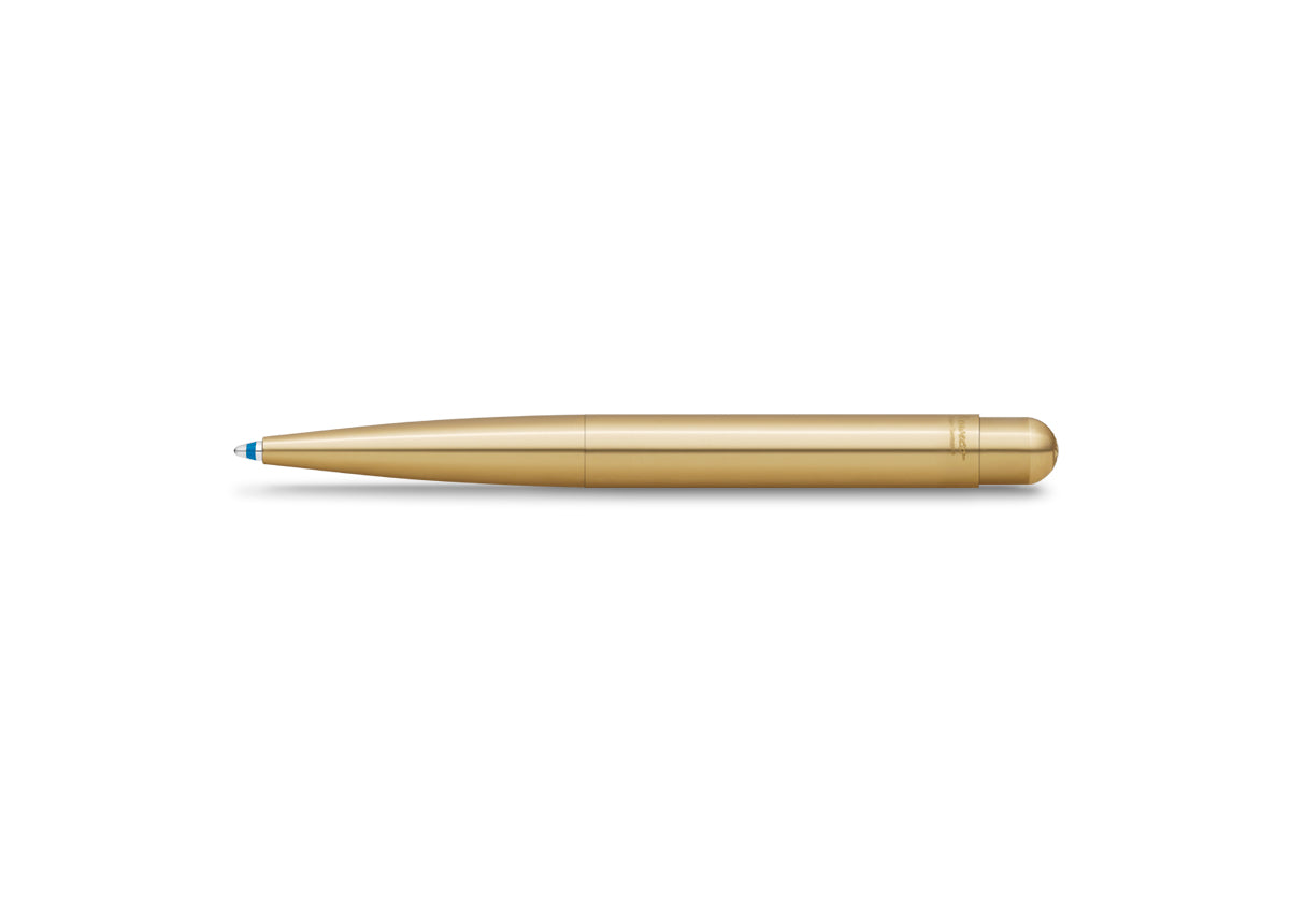 Kaweco Liliput Brass Ballpoint Pen - Premium Pocket-Sized Writing Instrument for Everyday Carry, Journaling & Travel (EDC)