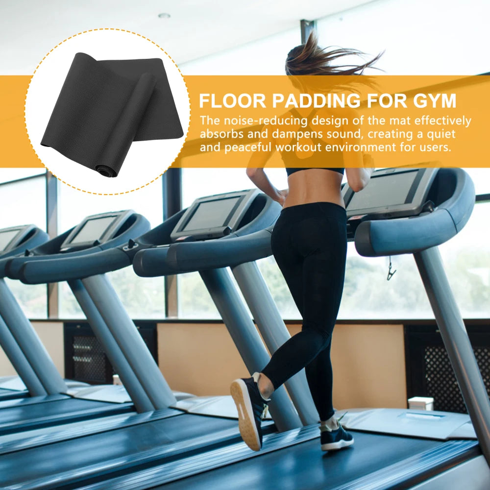 Premium NBR Treadmill Sound Insulation Pad - Shock Absorbing Exercise Equipment Mat for Home Gym, Cardio Machines & Spin Bikes - Durable Rubber Floor Protection for Noise Reduction & Vibration Control