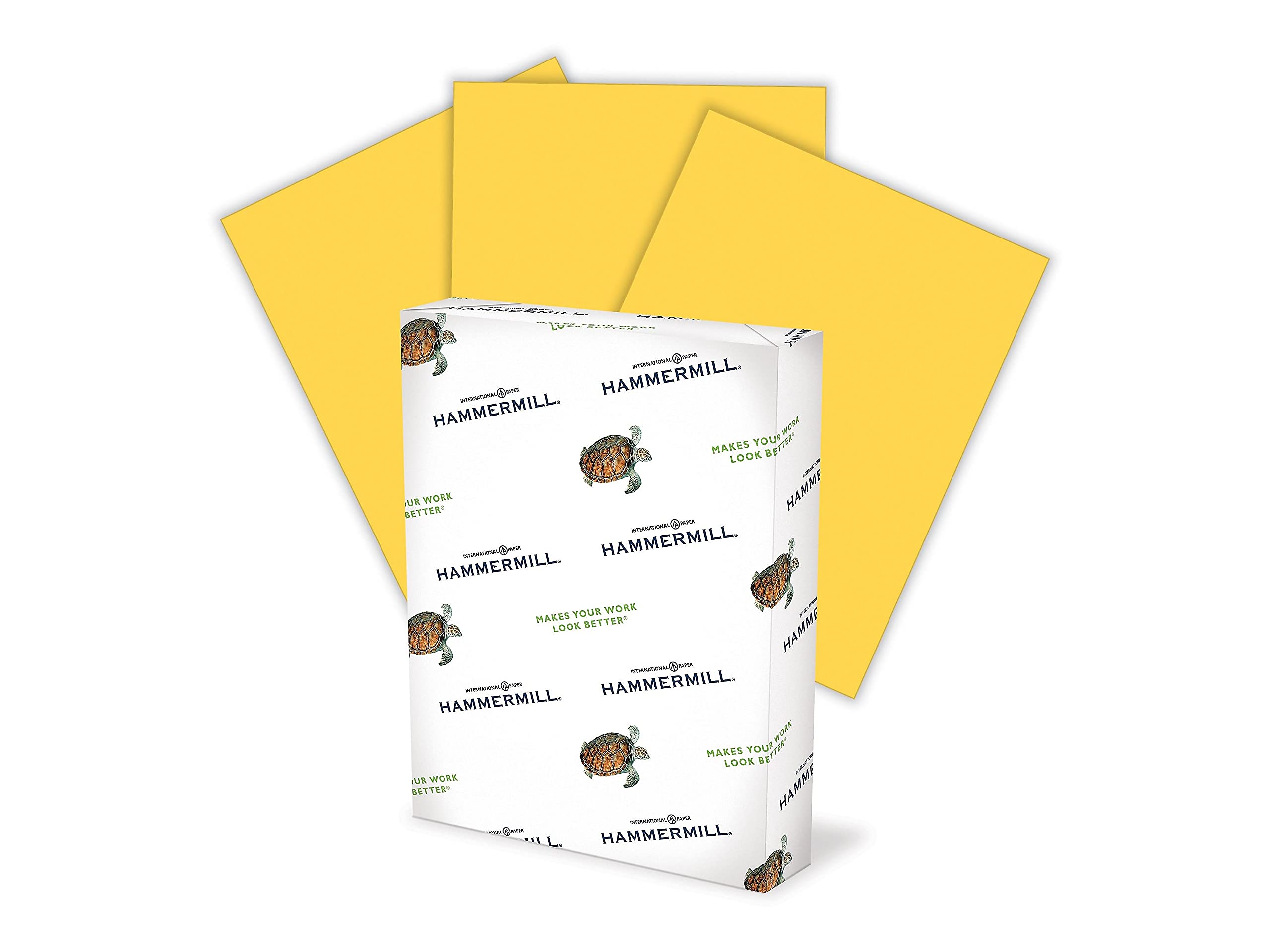 Hammermill 20 lb Goldenrod Colored Paper - 8.5 x 14 Inches, 500 Sheets/Ream - Pastel Printer Paper for Office, School & Craft Projects - Made in USA (103150R)