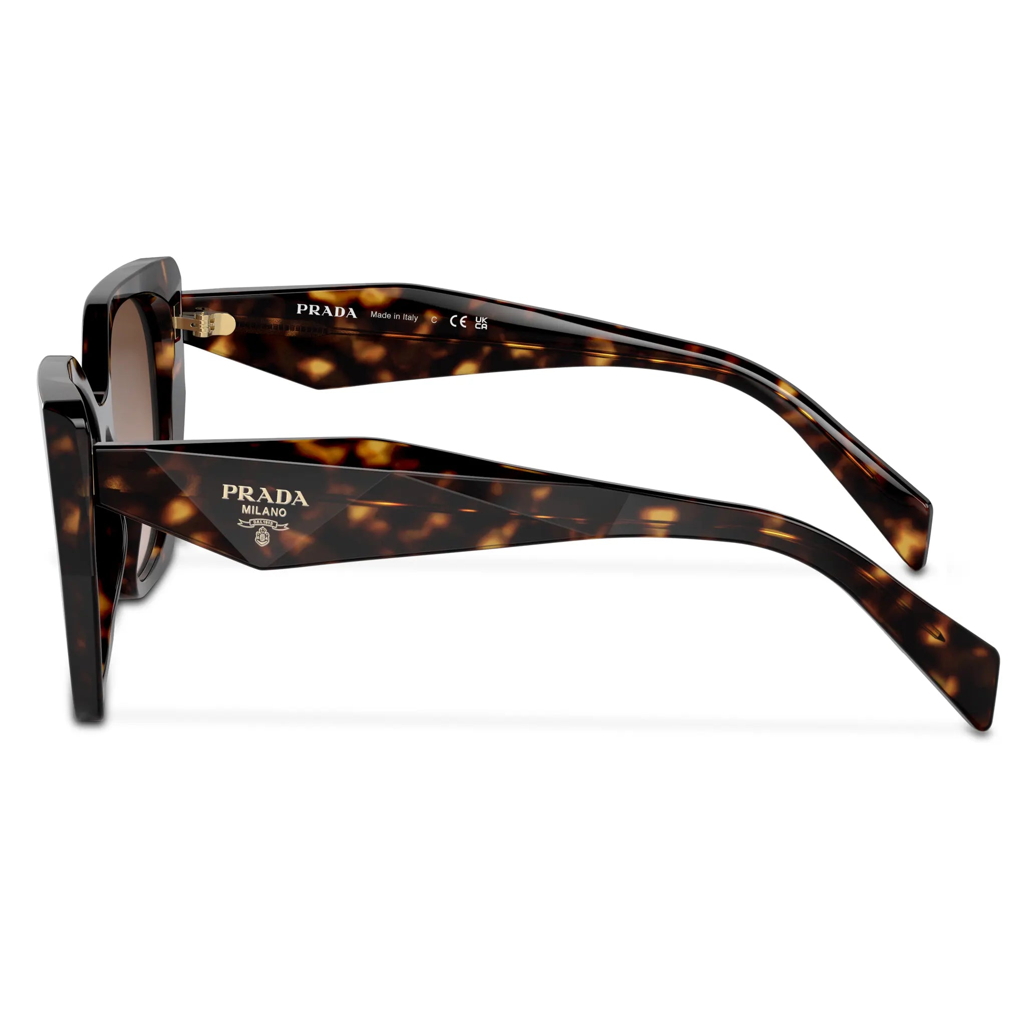 Prada PR 19ZS 2AU6S1 Tortoise Shell Sunglasses for Women - Luxury Designer Shades for Beach, Driving & Outdoor Fashion