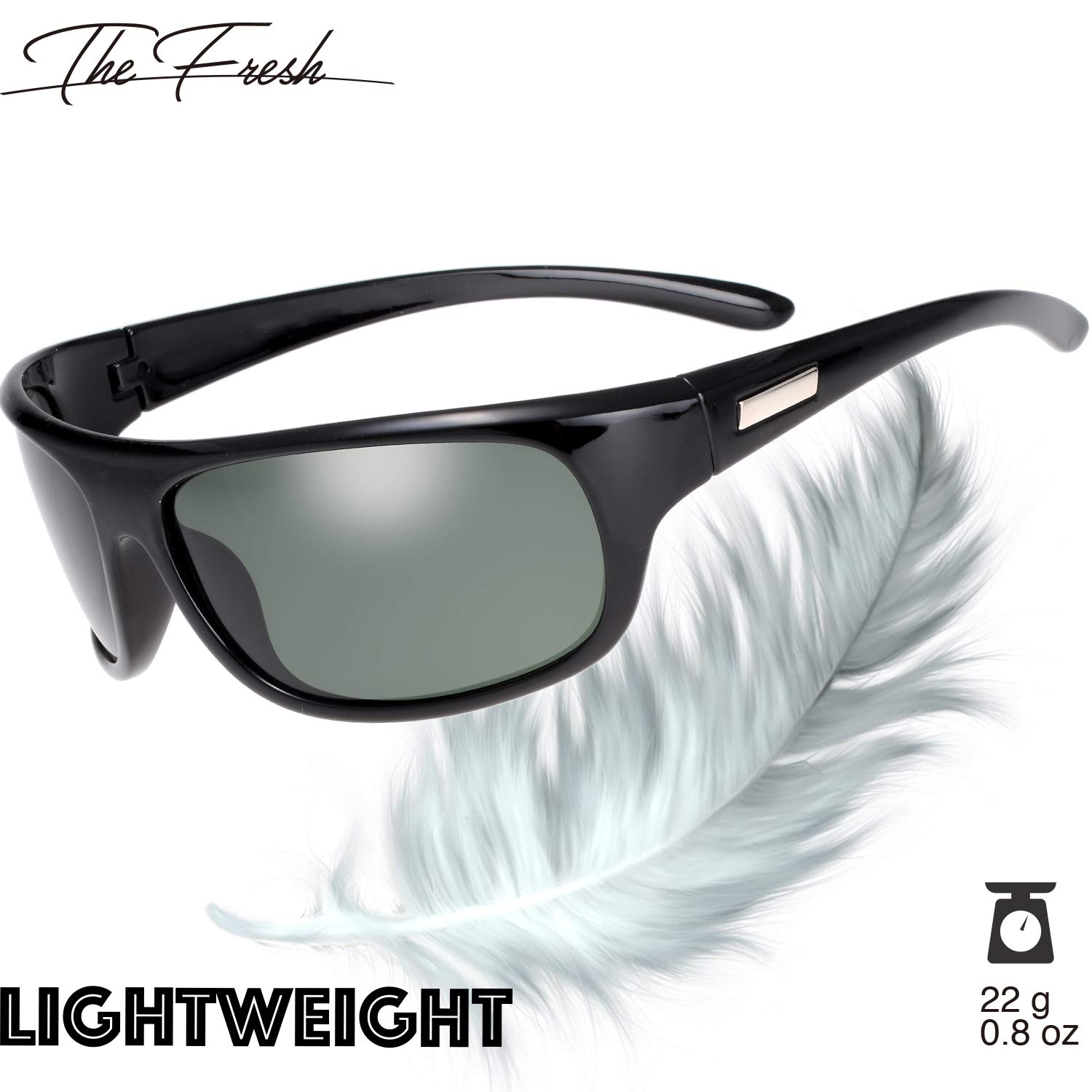 Polarized Sports Sunglasses for Men & Women - UV Protection, Lightweight & Shatterproof - Perfect for Baseball, Running, Cycling, Fishing, Driving, Golf, Softball & Hiking - Ideal for Outdoor Activities & Adventure Sports