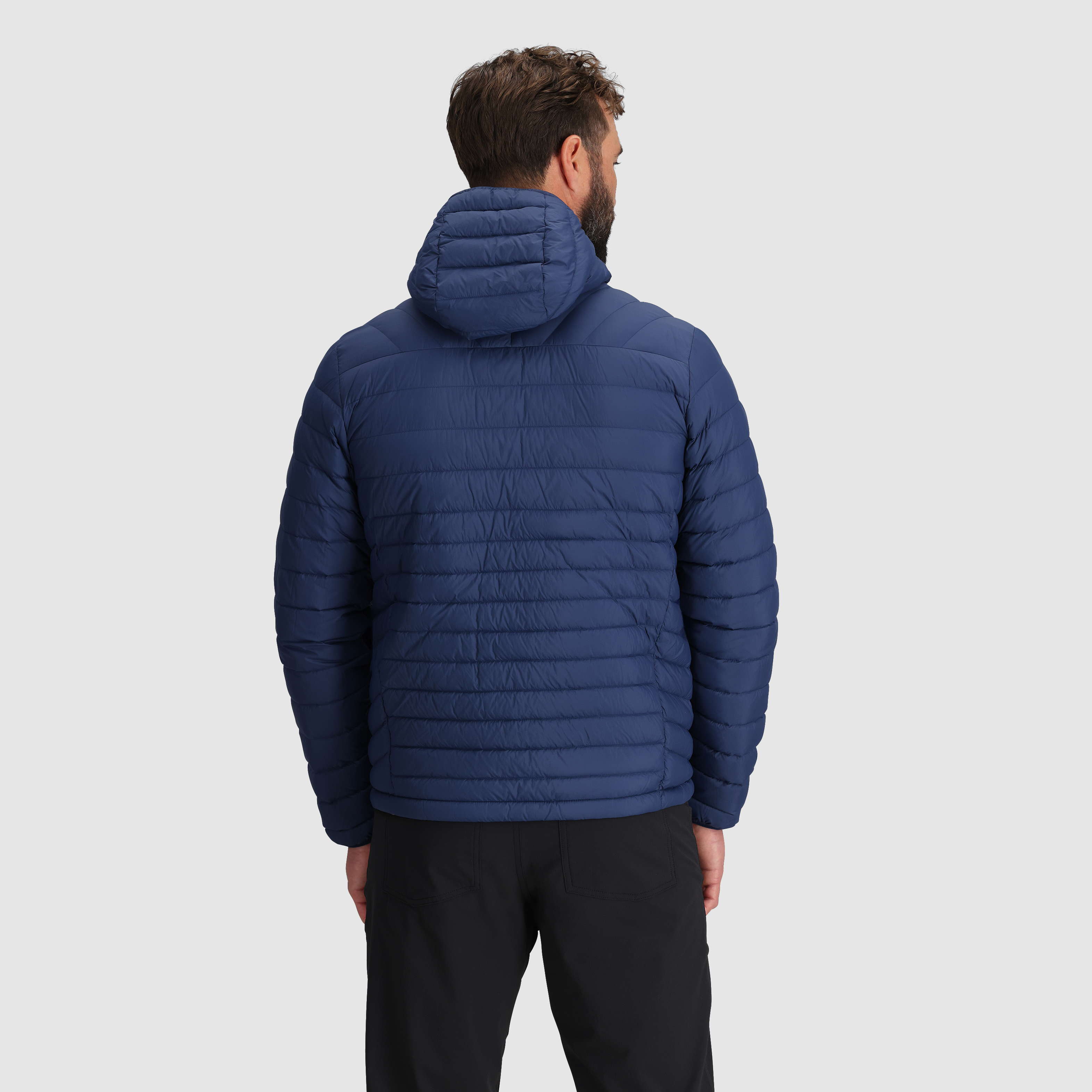 Men's Lightweight Waterproof Down Hoodie - Winter Warm Jacket for Outdoor Activities & Hiking